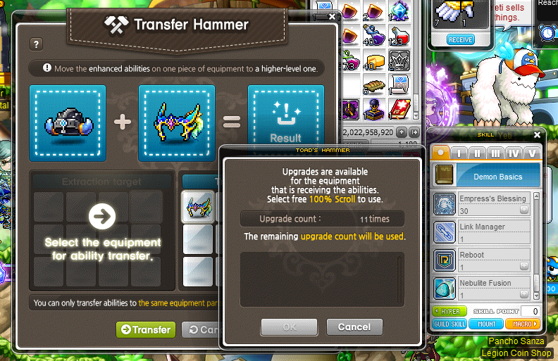 [Reboot] I just wanna transfer hammer tho r/Maplestory