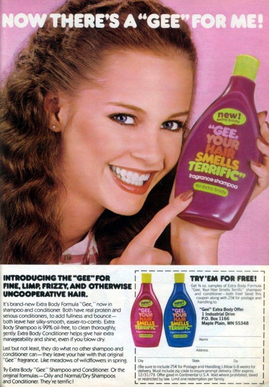 “Gee Your Hair Smells Terrific” December 31, 1979 r/vintageads