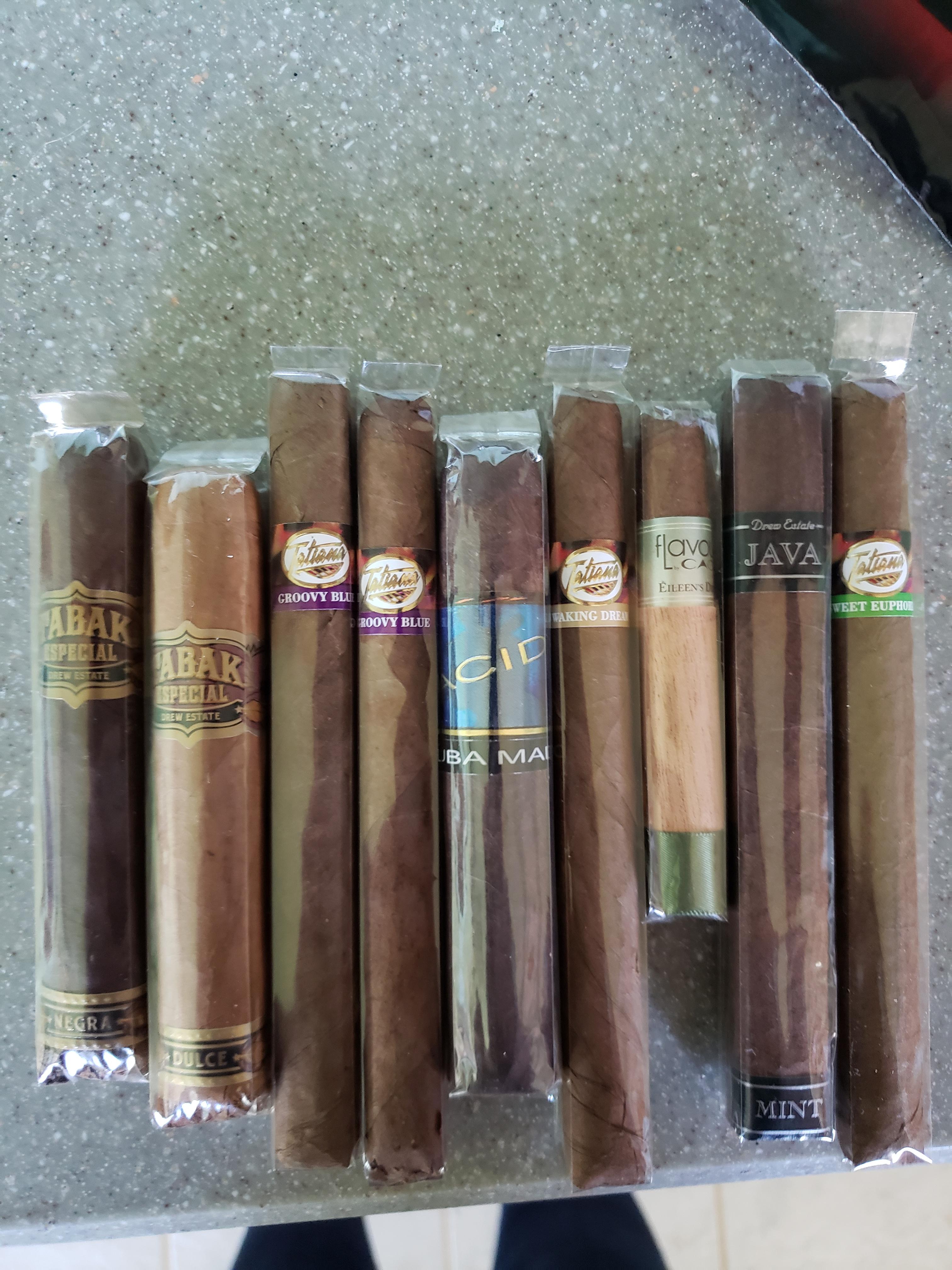 I think I have tried every flavored cigar in the store after this haul