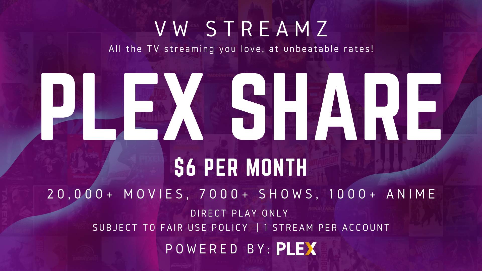 P4s Plexshare Over 20000 Movies 4000 Tv Shows Animes And More 6 Per Month With Cdn 1gbps Hurry Limited Slots Only R Plexshares
