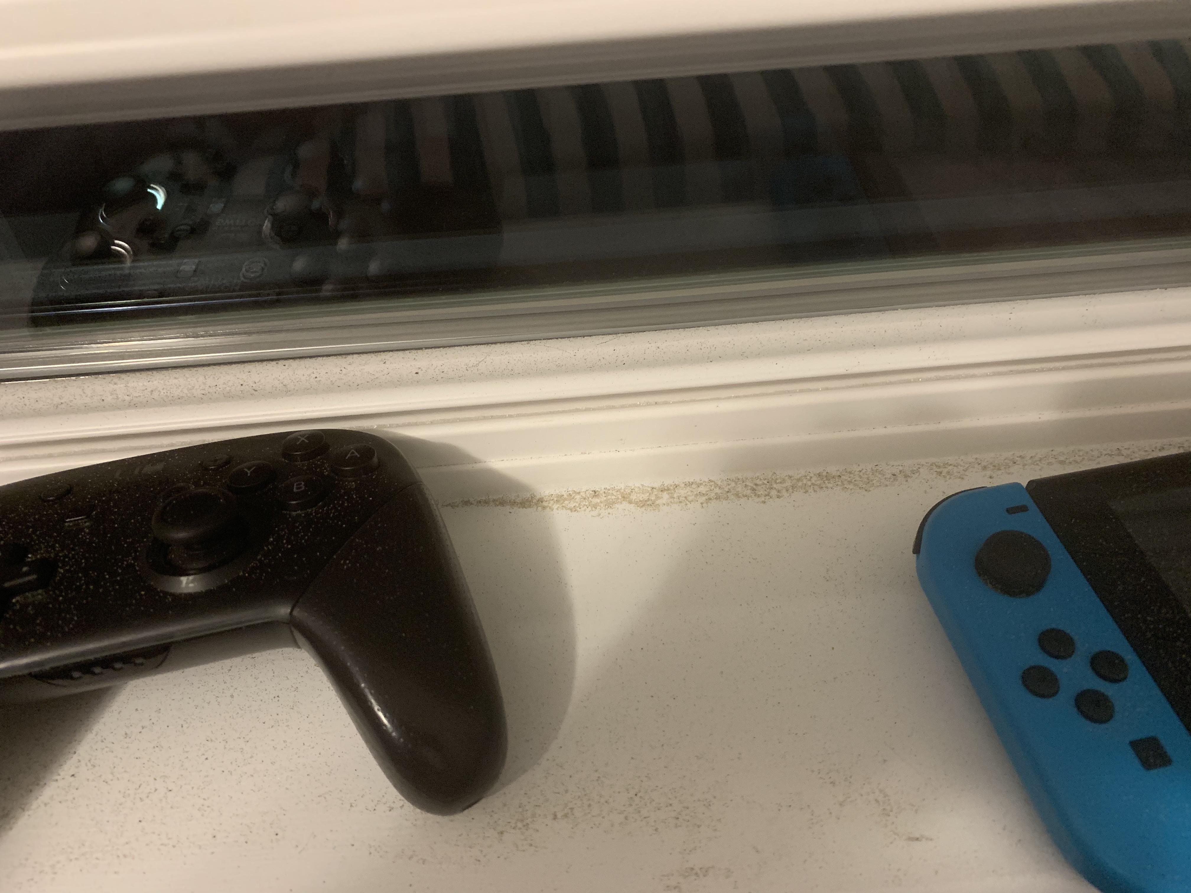 Opened my window because my room is always hot, storm at my house blew