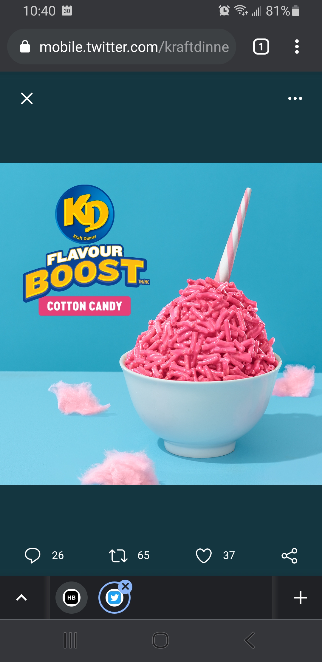 Cotton candy kraft dinner canada r/mildlyinteresting