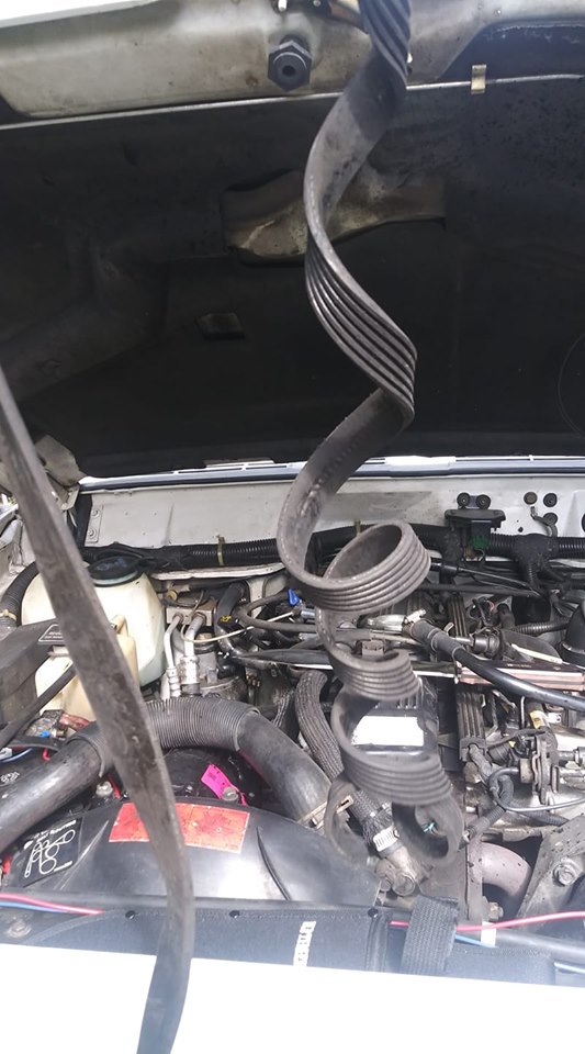 PSA Take spare parts to the trail! Idler pulley seized, serpentine belt