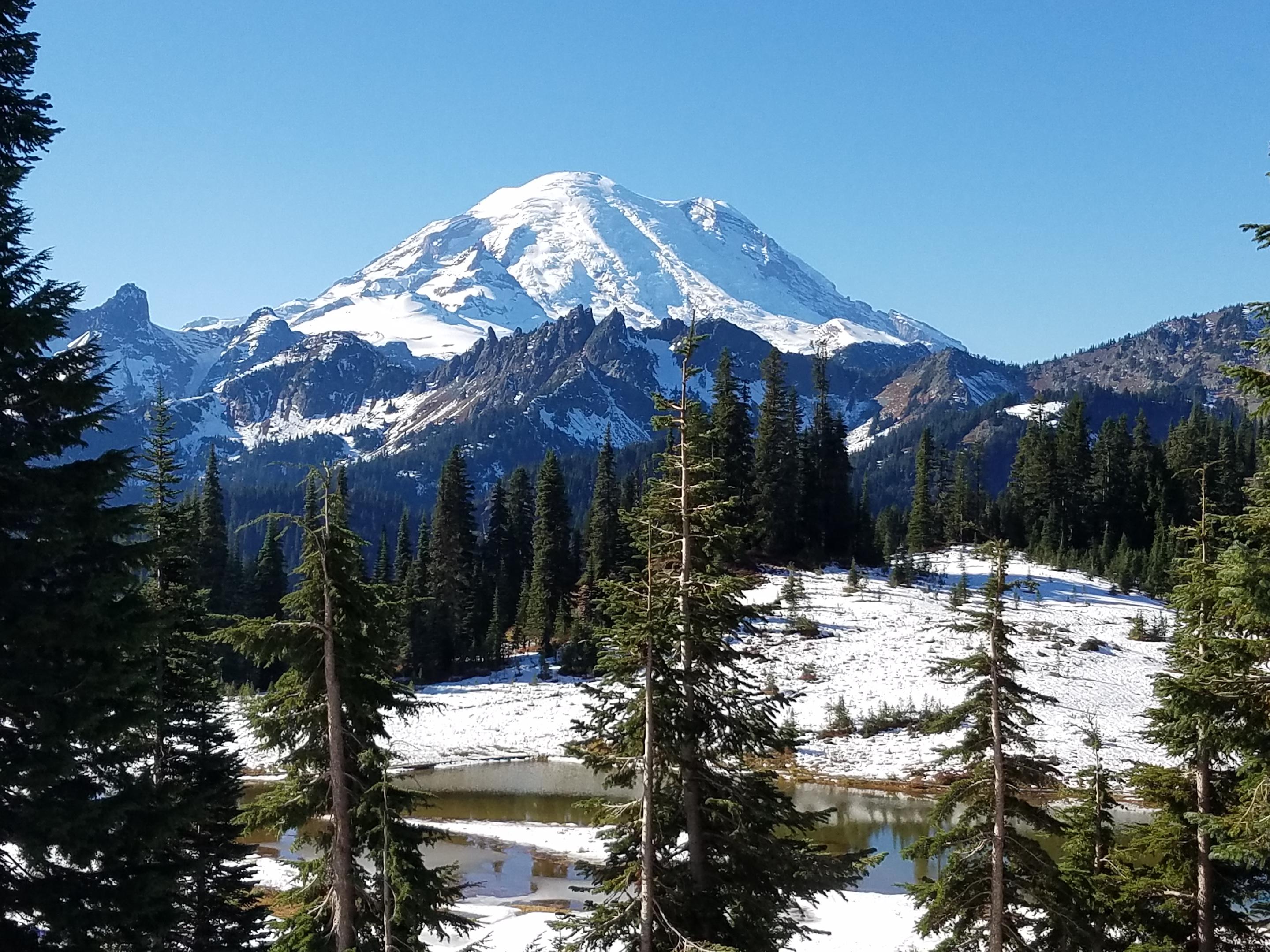 Mount Rainer from the top of Chinook Pass last weekend. I love