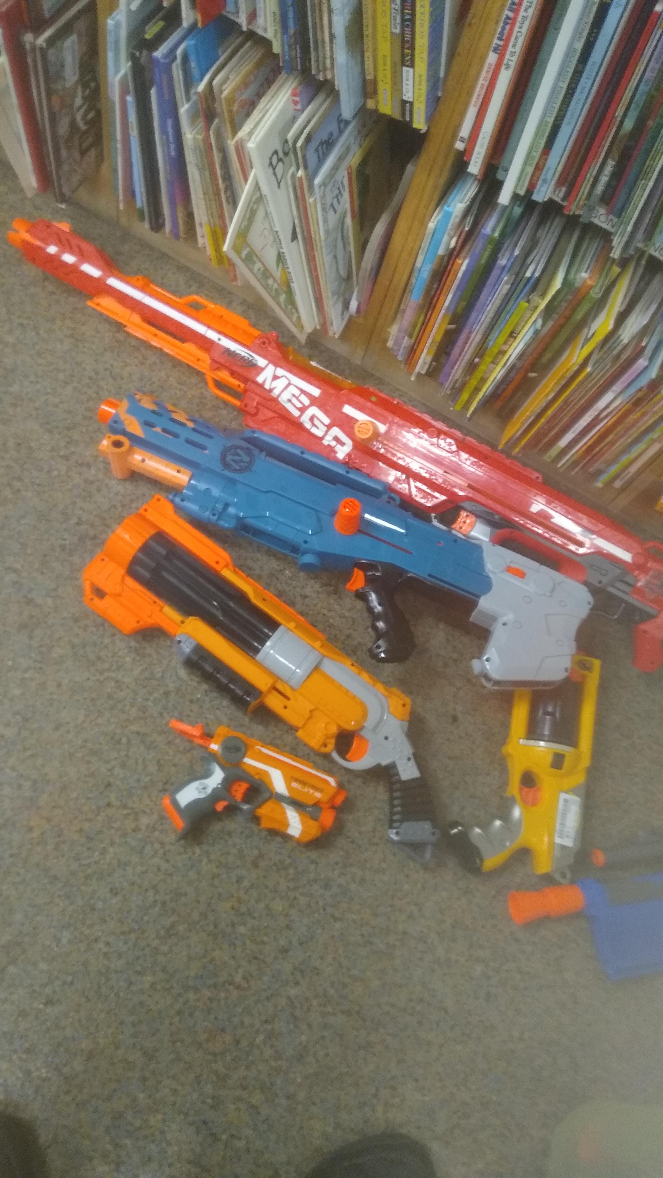 At my local McKay's bookstore, and I found these 4 blasters (Centurion