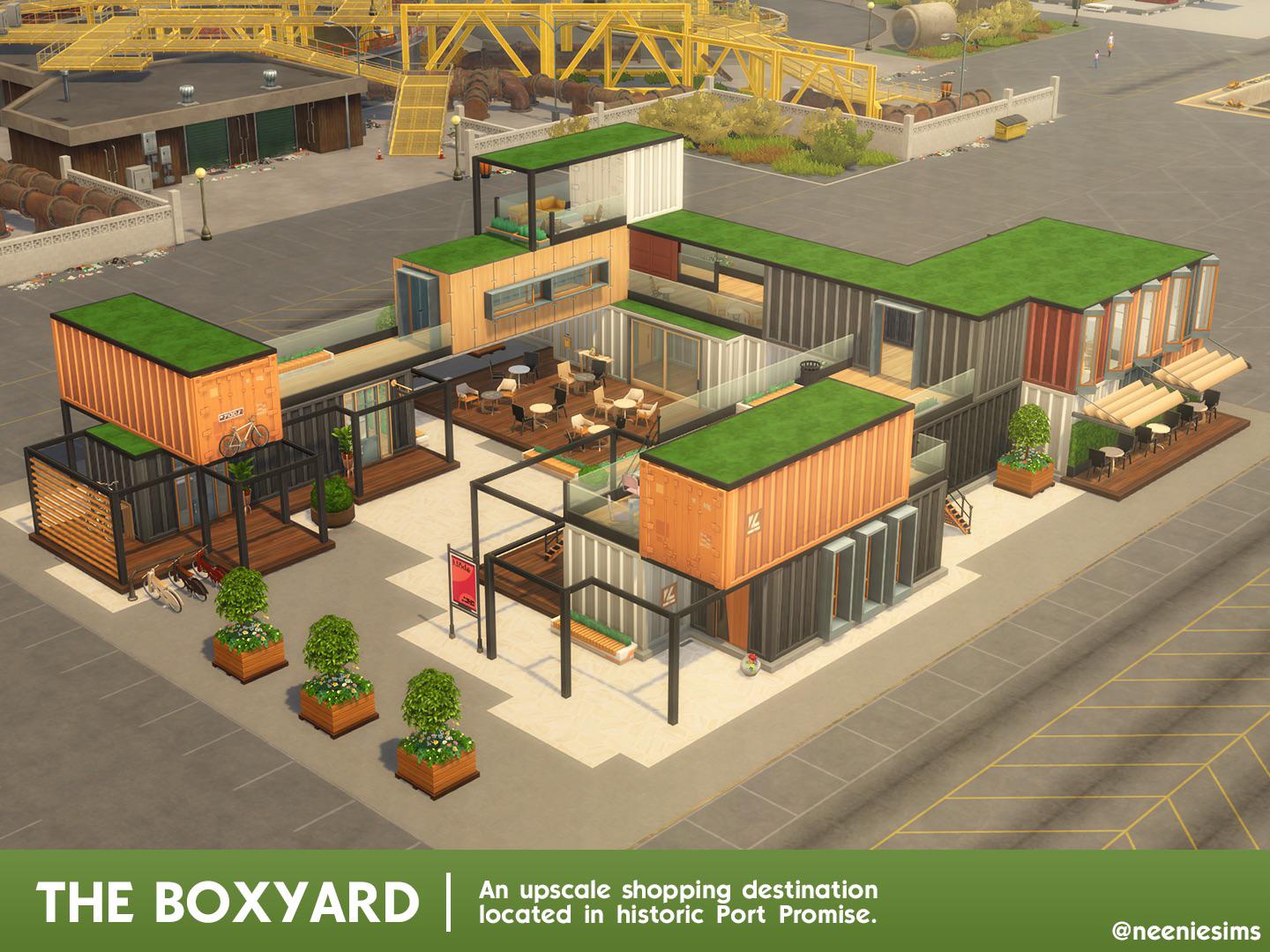 “The Boxyard Shopping Mall” a chic plaza built from recycled shipping