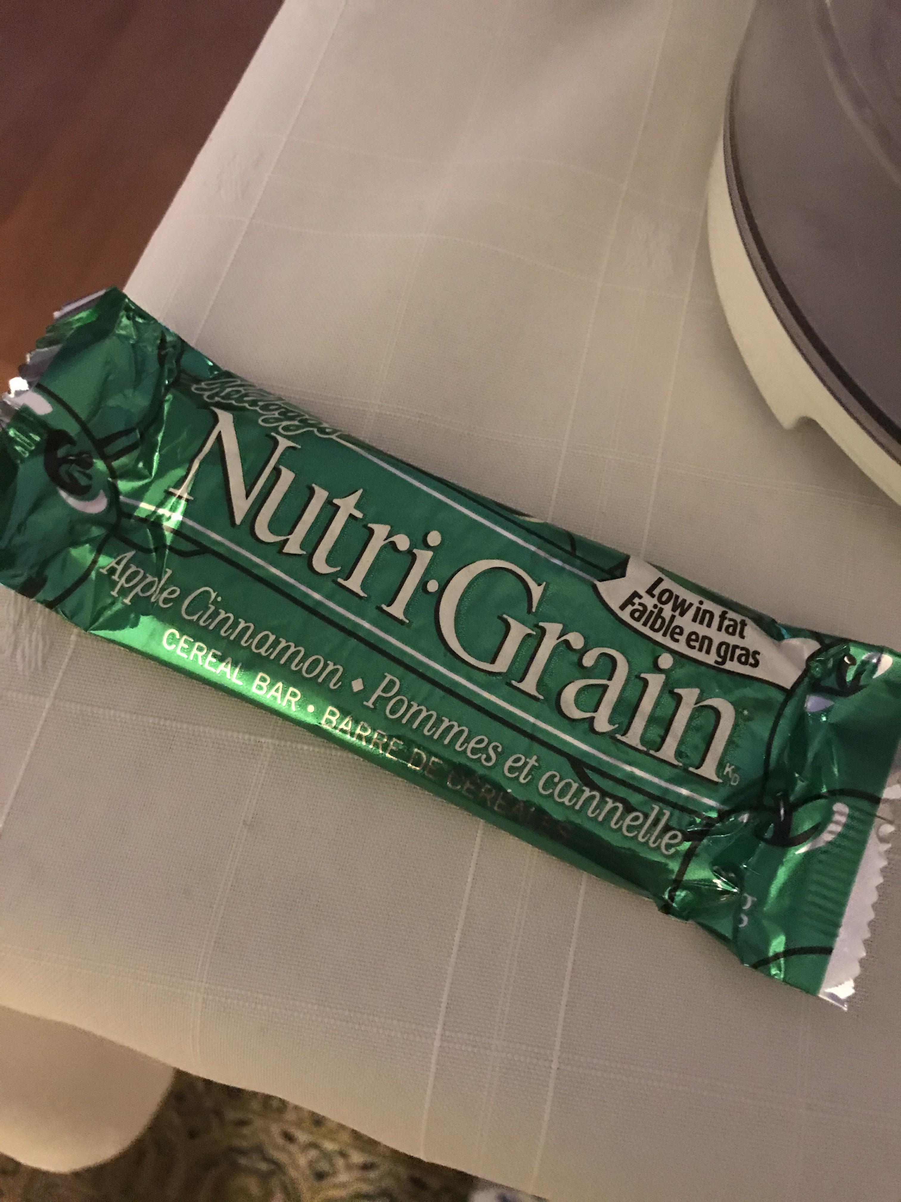 A NutriGrain bar that I found in my cupboard from 2002 r