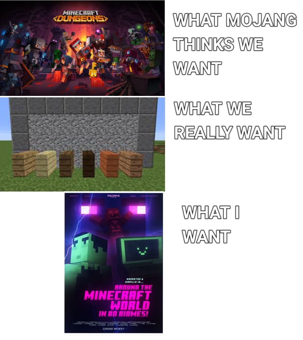 What i want r/MinecraftMemes