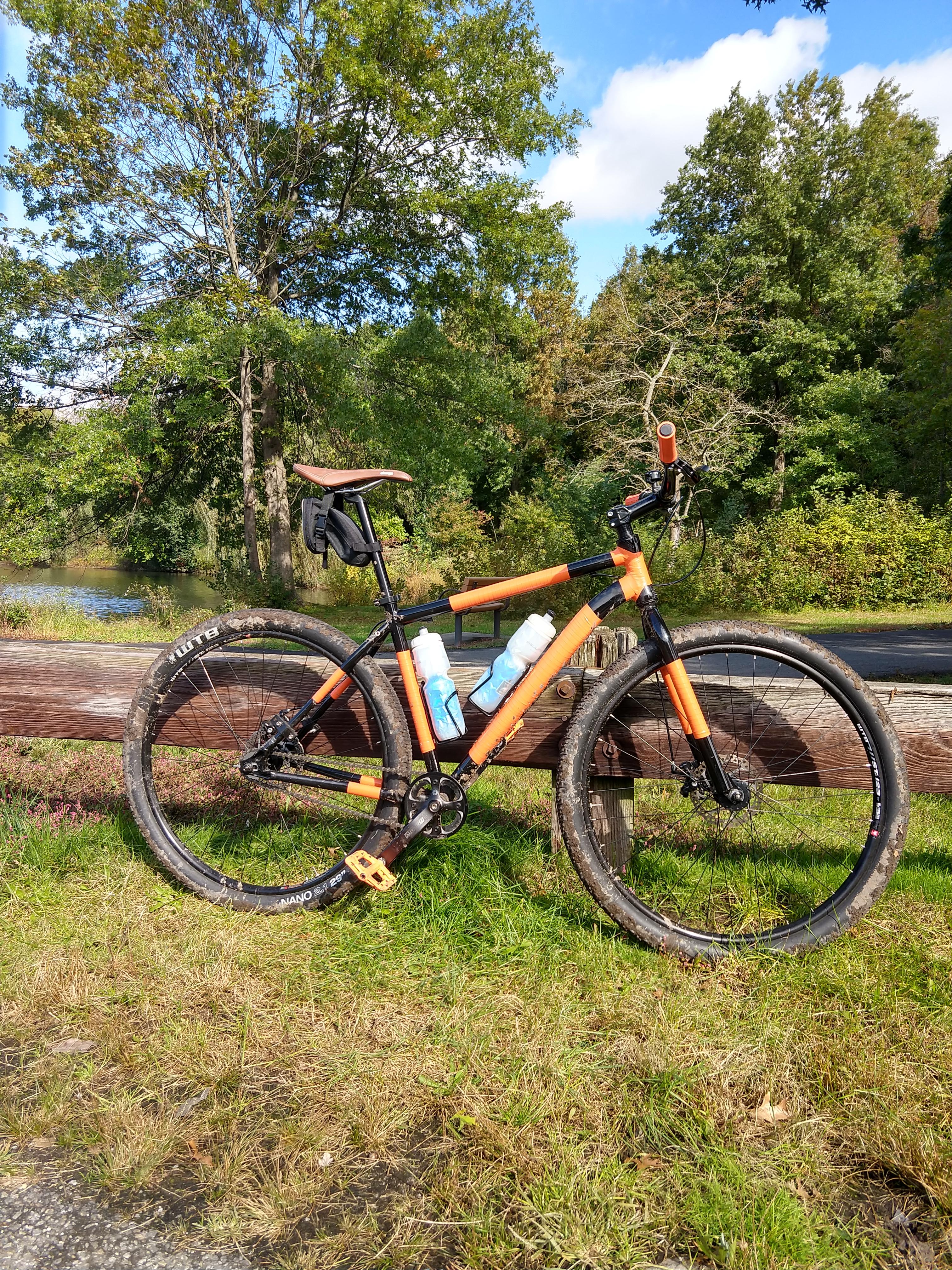 A muddy bike is a happy bike! bicycling