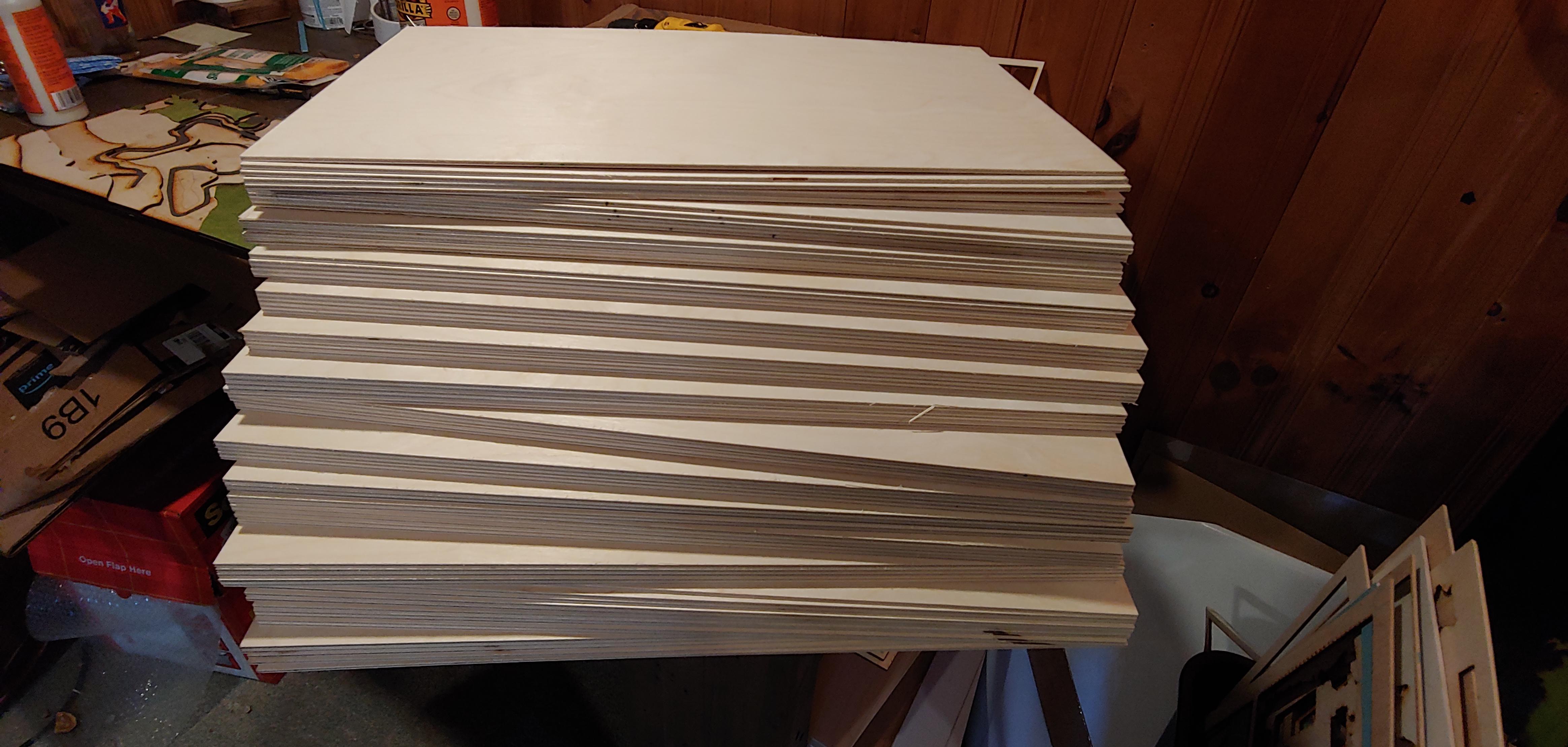 This is what 100 can get you at a local lumber supplier. The effective