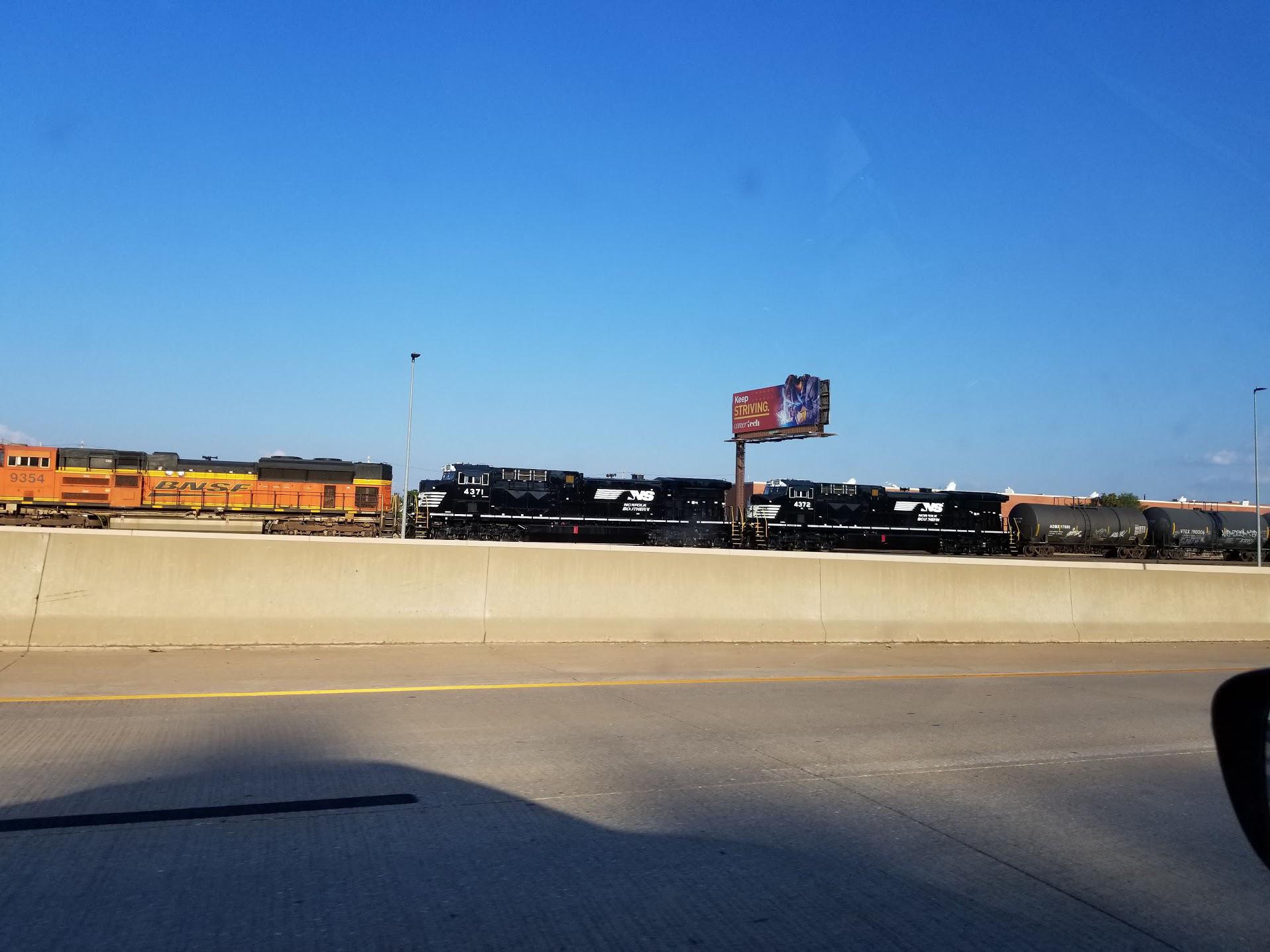 Train Yard just south of my Apartment. Never actually seen an NS train