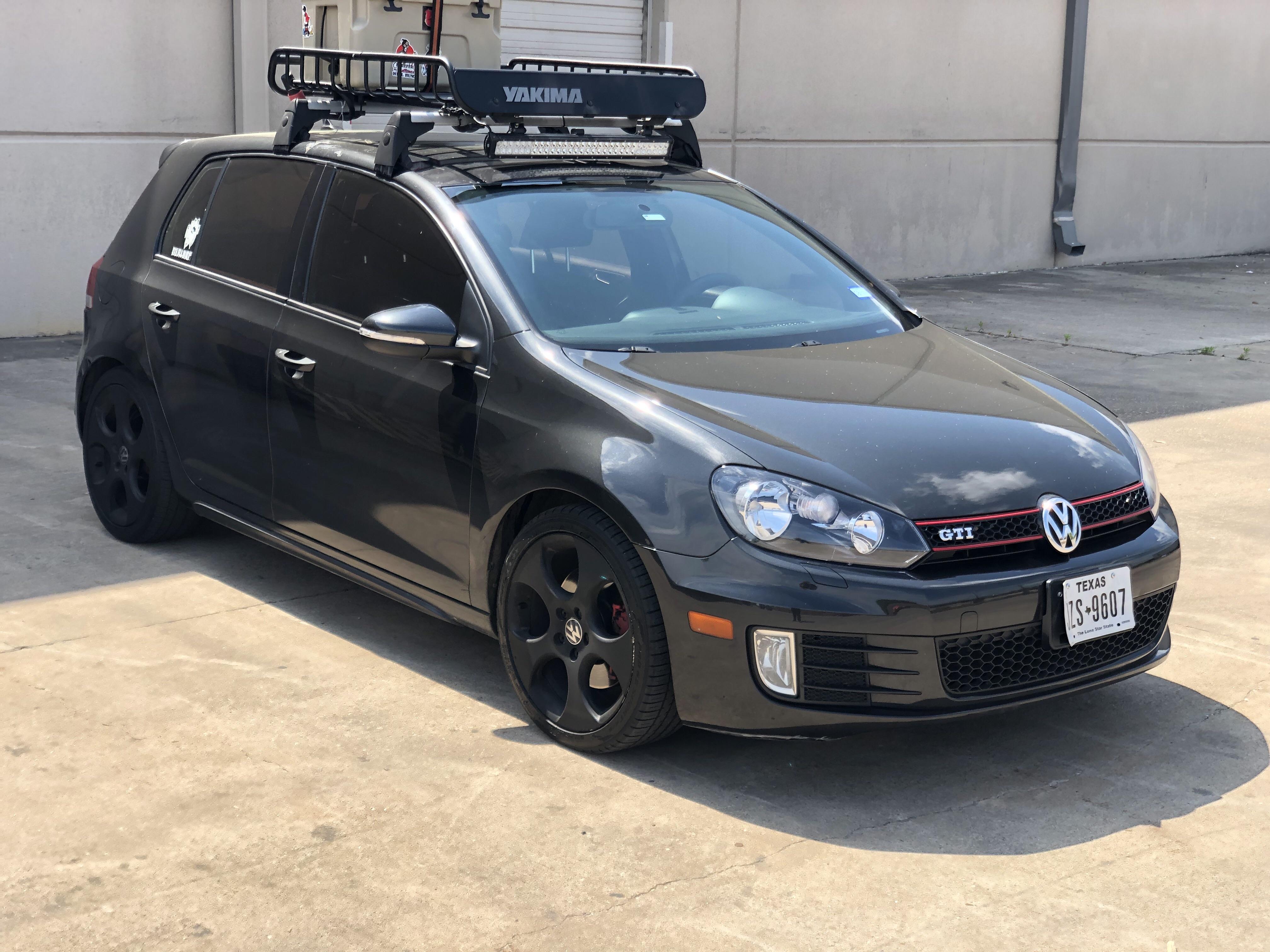 Got my roof rack set up for the weekend. r/GolfGTI