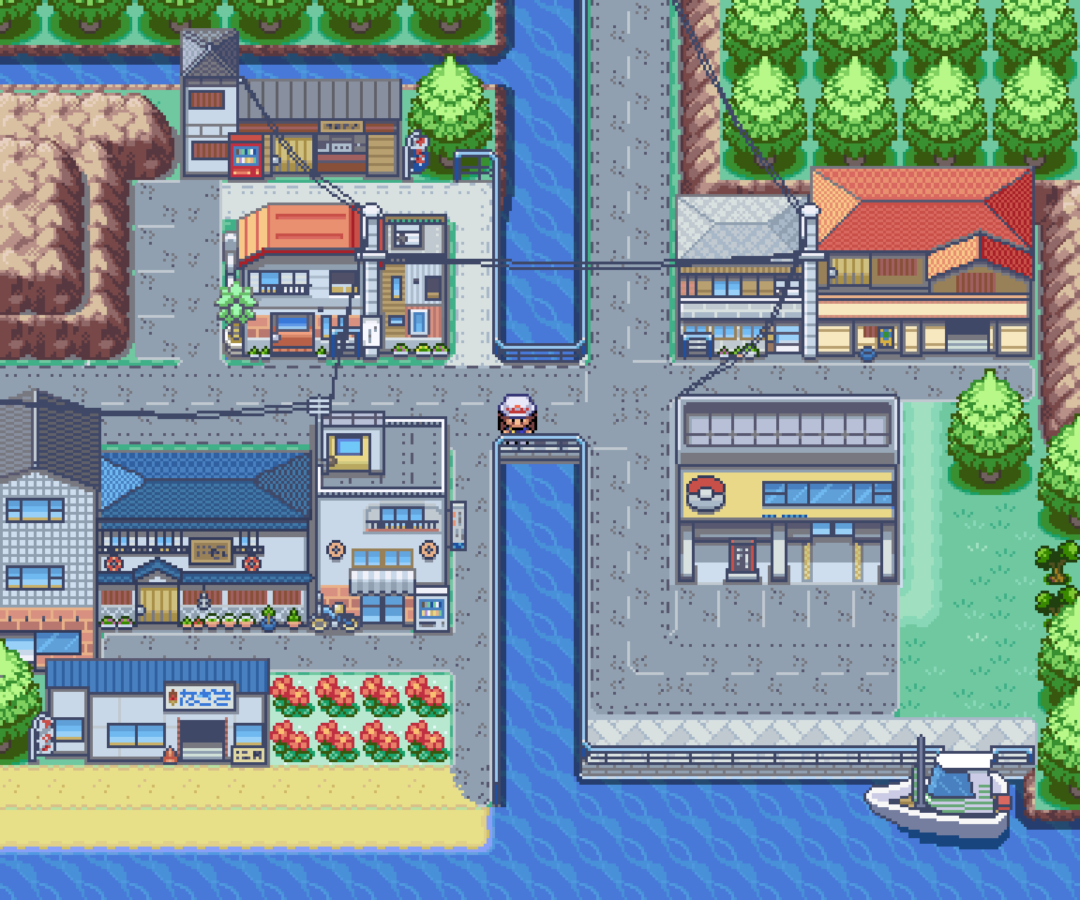 Pokemon Game Backgrounds Pallet Town