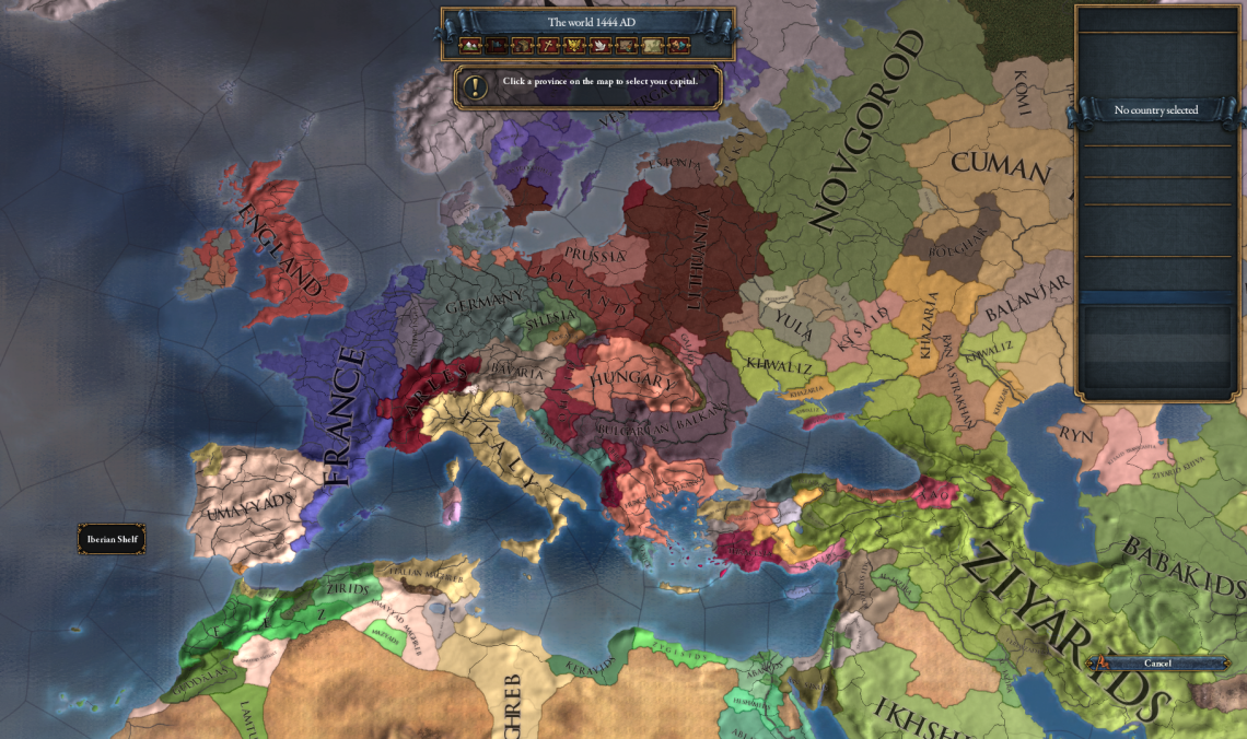Converted from ck2, it is a 20 player game all started from vassals of
