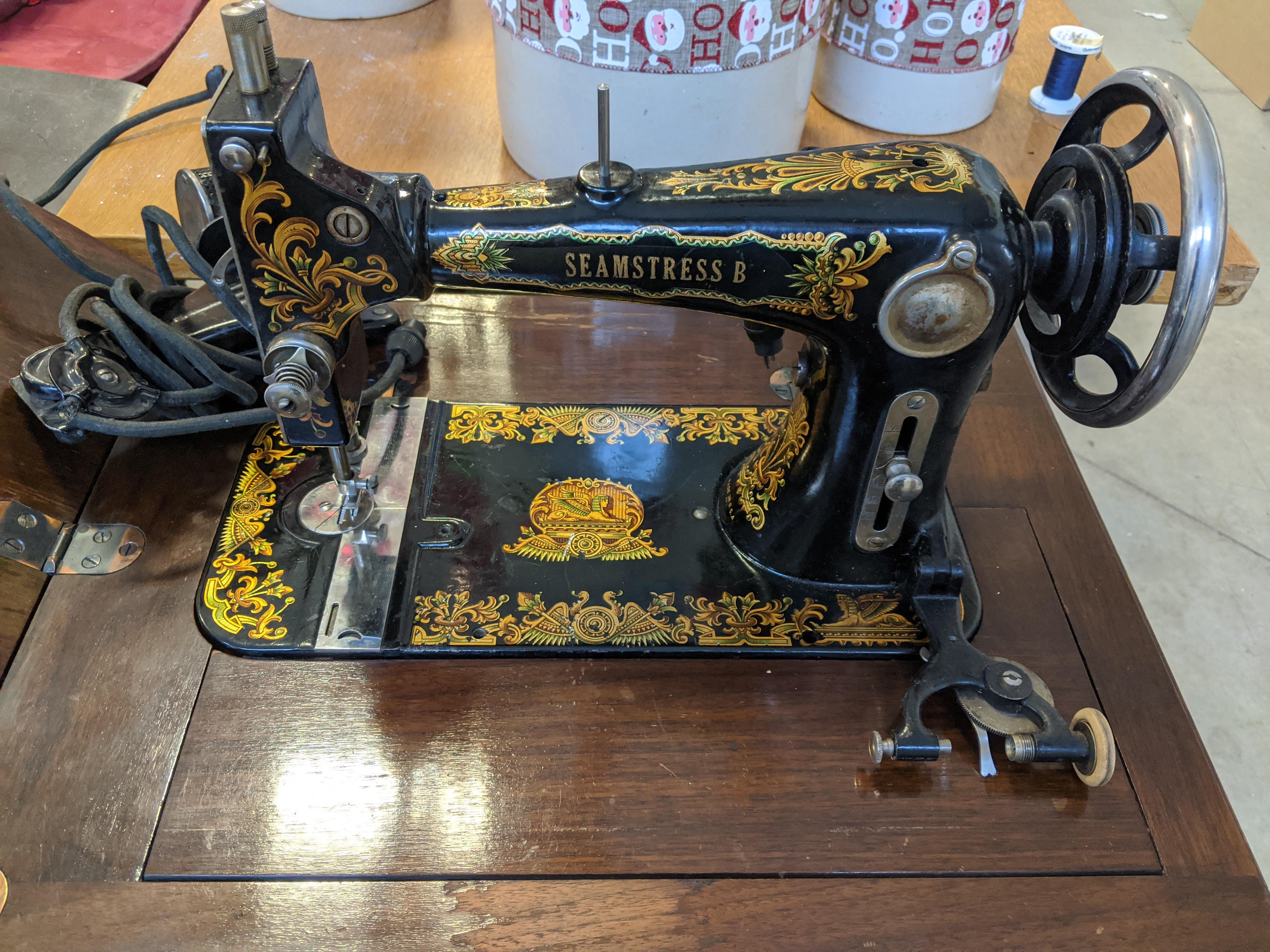 Looking for info on Seamstress B! My dad got this vintage machine for