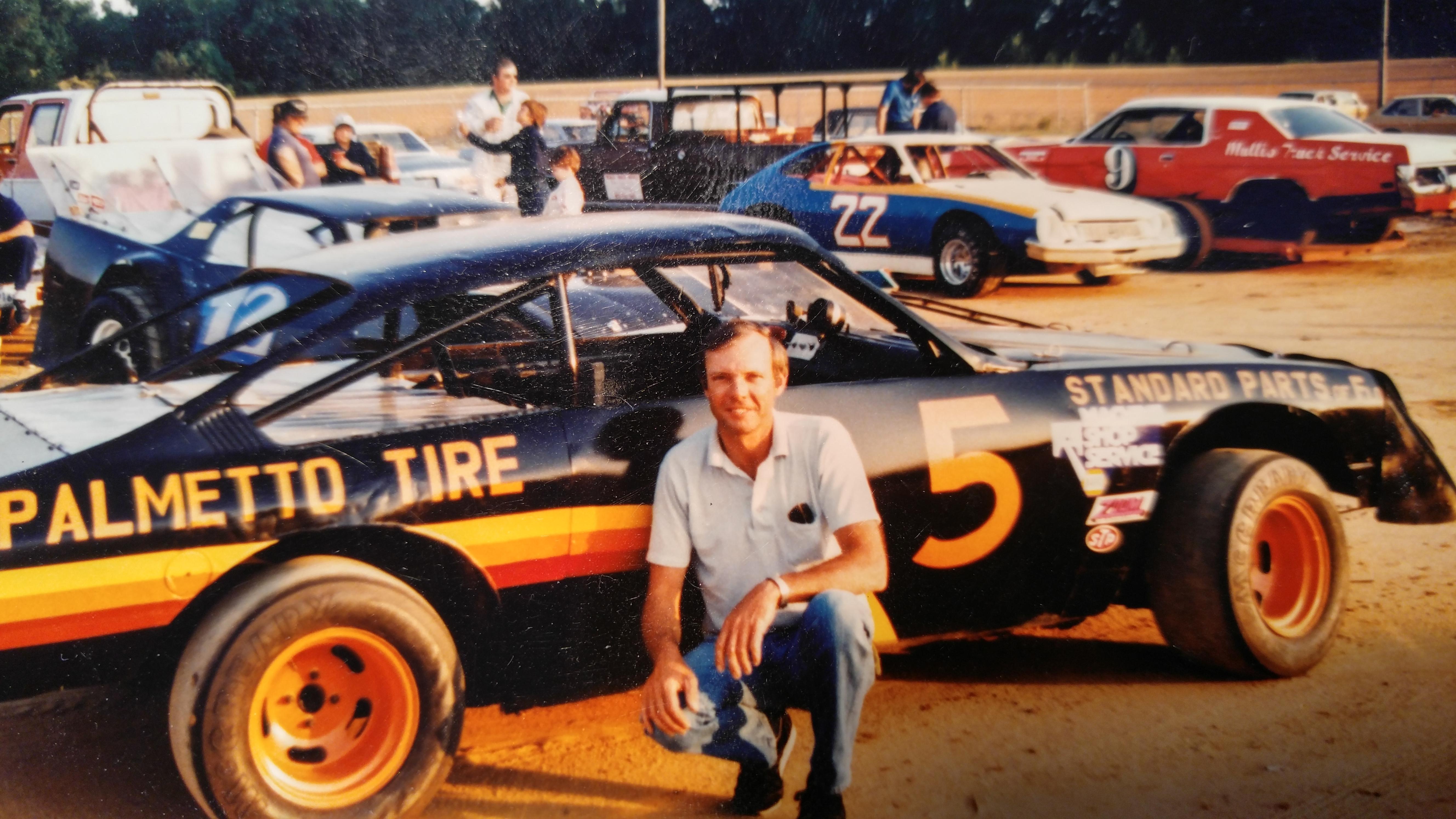 My wife's dad, dirt track racing in the 80's in South Carolina