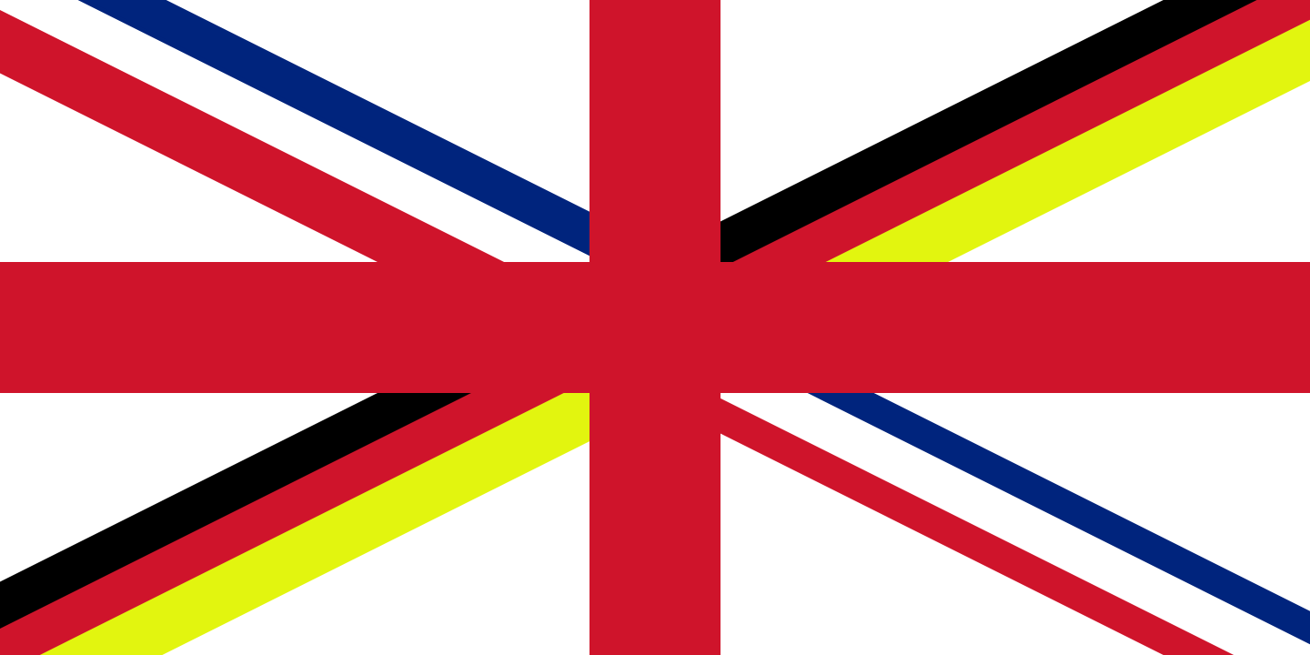 Flag of the GermanBritishFrench union r/vexillology