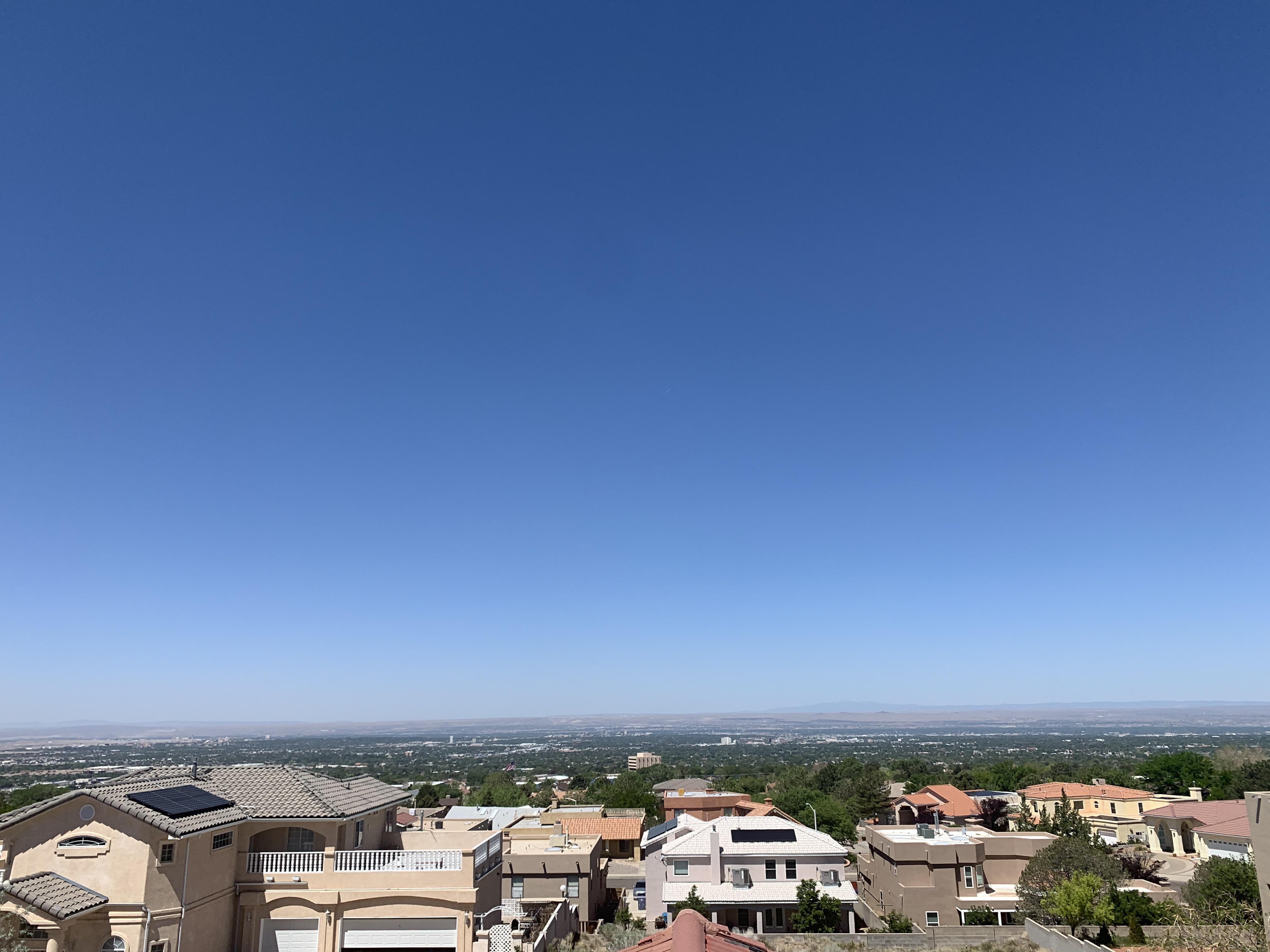 Love the views I get on the job. Overlooking Albuquerque NM r/HVAC