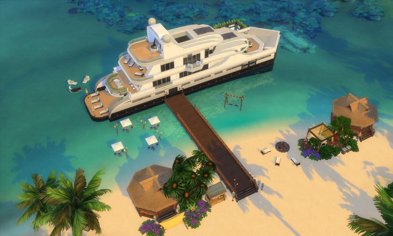 Now that we can rent lots anywhere, I downloaded a yacht from the