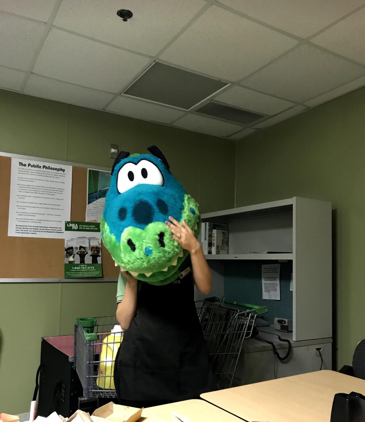 What happens when they leave the mascot costume in the back room r/publix
