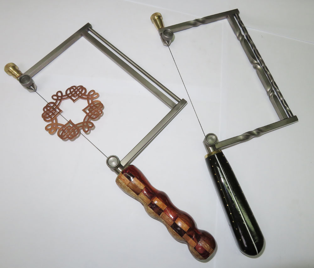 Titanium Jewelers Saw Frames I make. I also make the handles out of