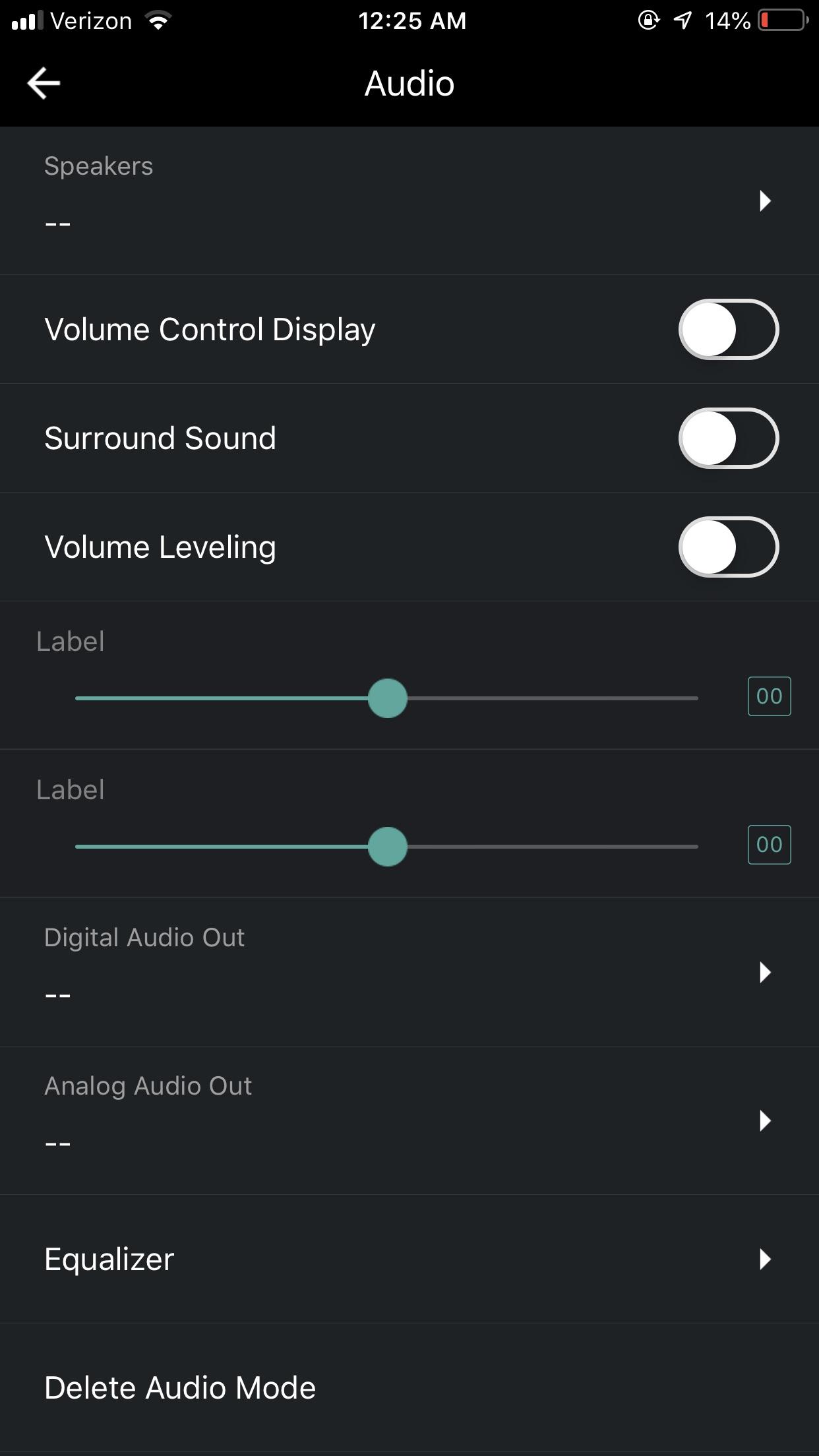 Can’t select speakers in the audio menu of Vizio SmartCast (P50C1