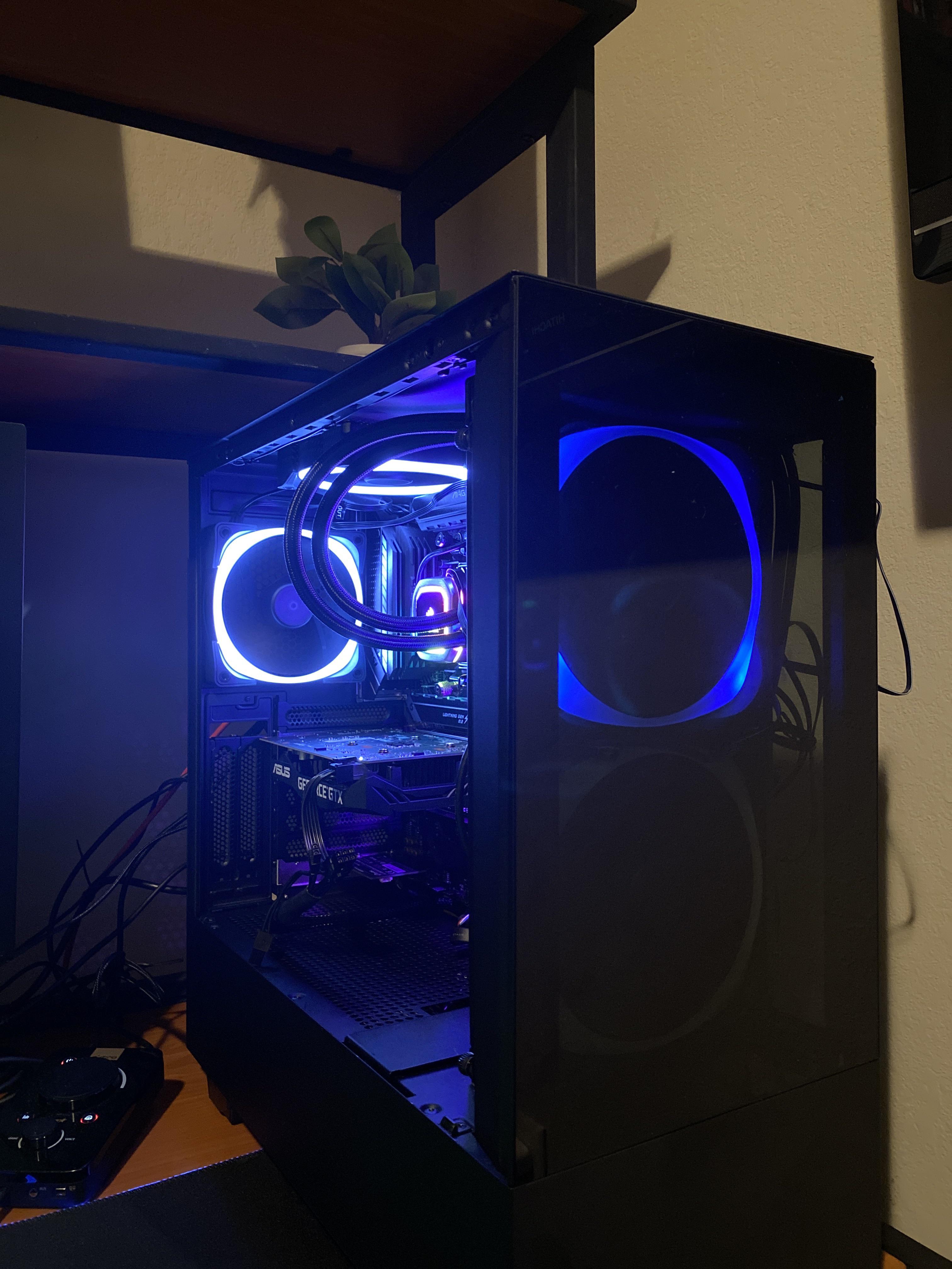 Two front fans arent lighting up, replaced the rgb cable, reinstalled cam, switched ports