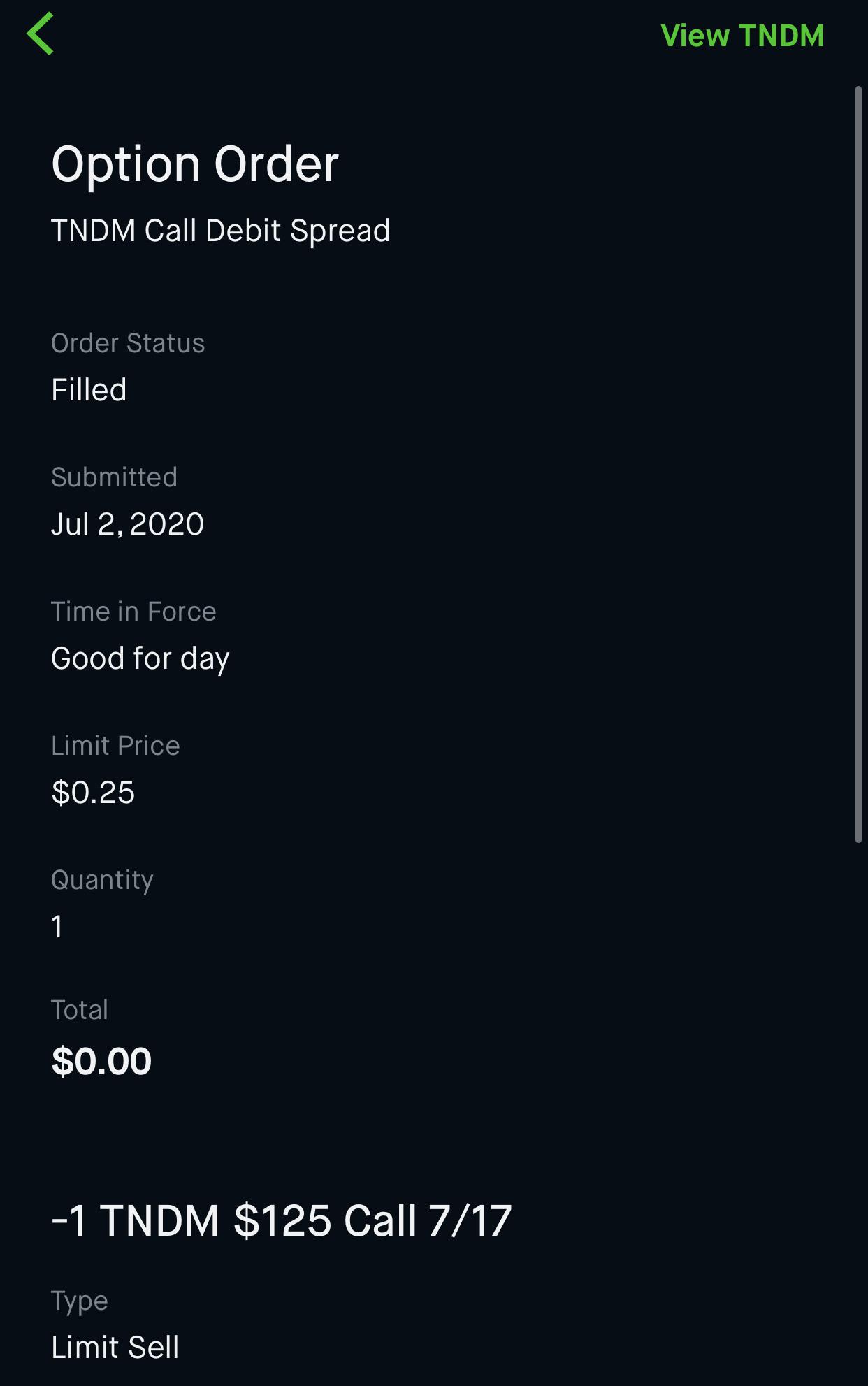 Need help understanding why an order I listed to sell for 0.25 gave me