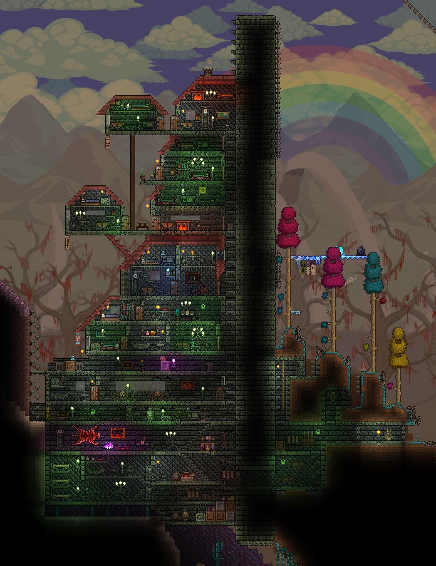 Border town at the wall. r/Terraria