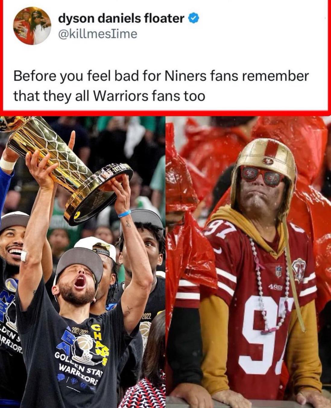 He's referring to Bay Area sports fan r/NFCWestMemeWar