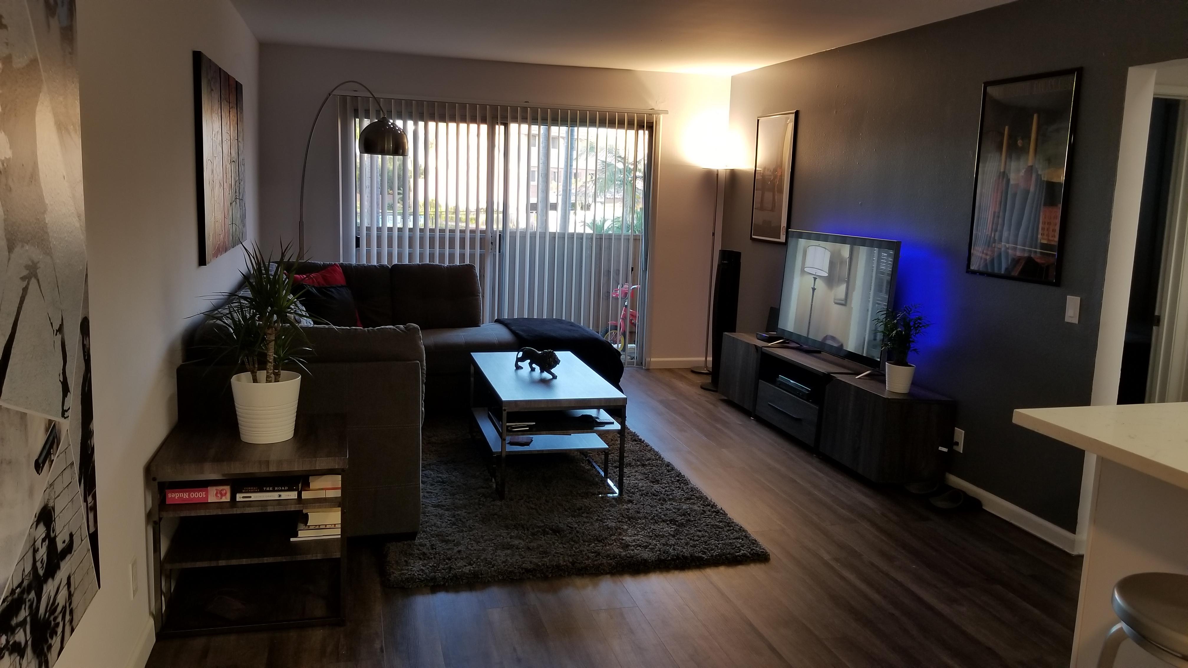 My single dad bachelor pad. Huntington Beach, CA. r/malelivingspace