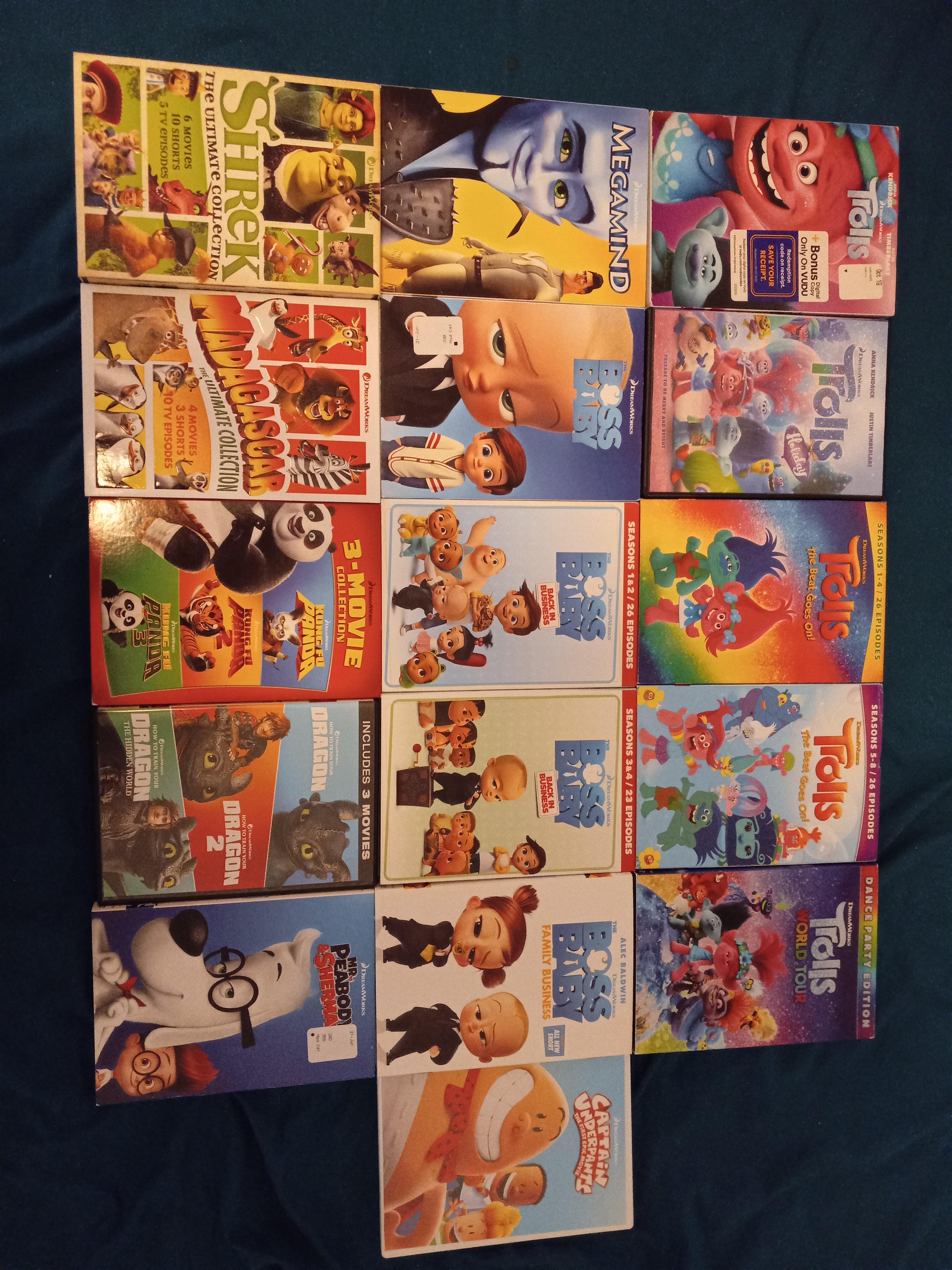 DreamWorks DVD collection November 2021 r/DreamWorks