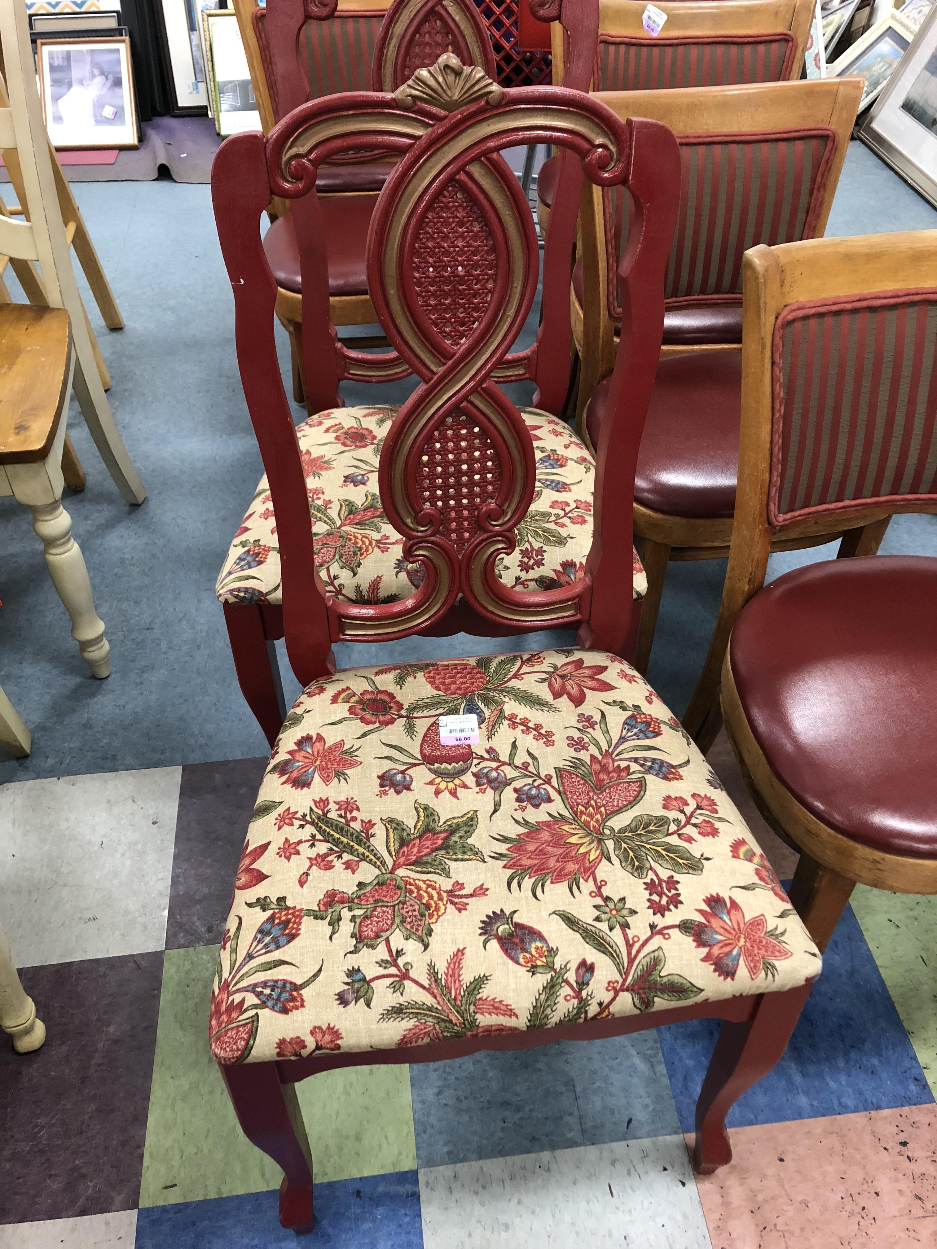 These beautiful chairs Catch and Release, unfortunately. r