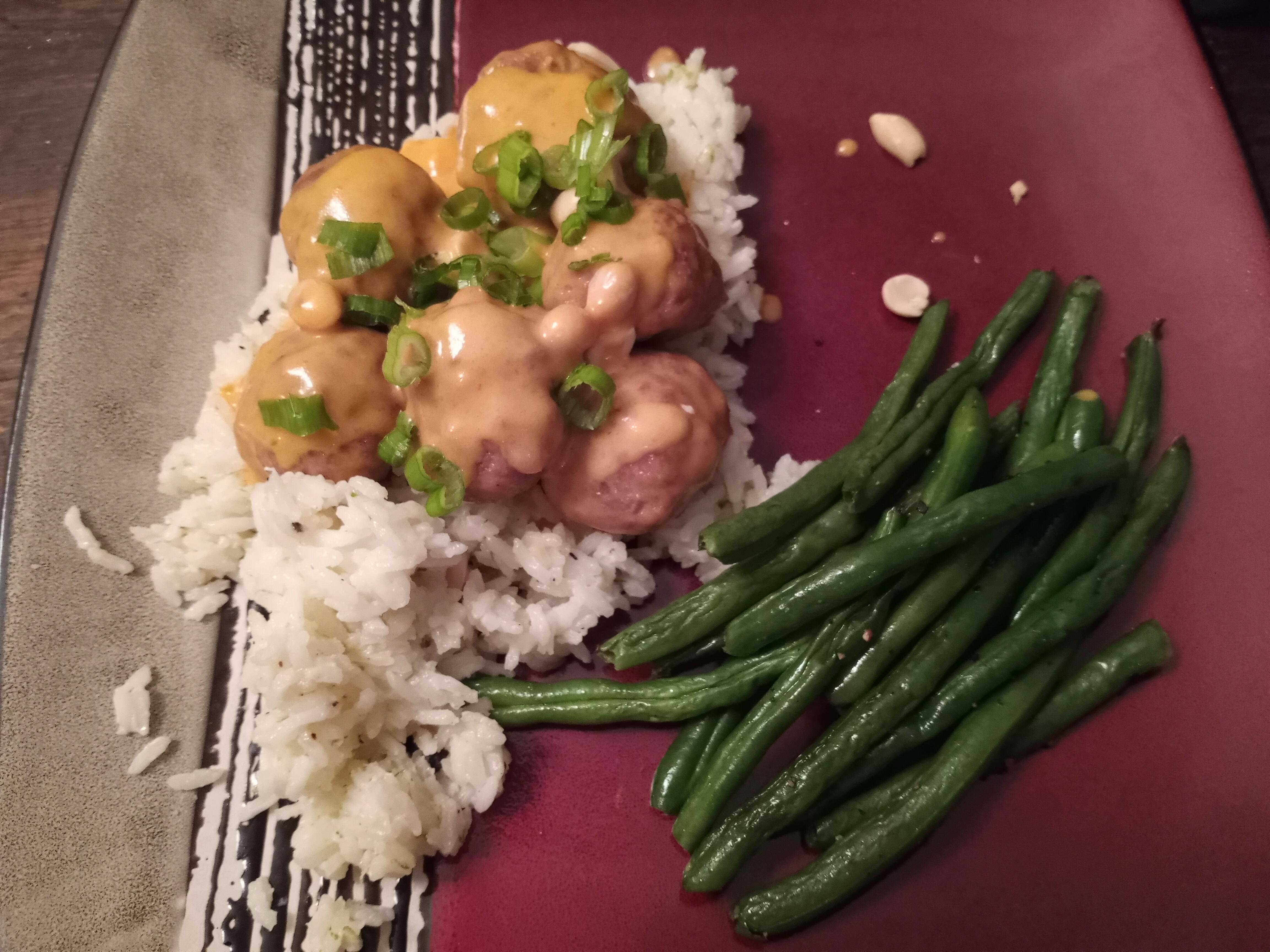 Thai coconut pork (and beef) meatballs r/hellofresh