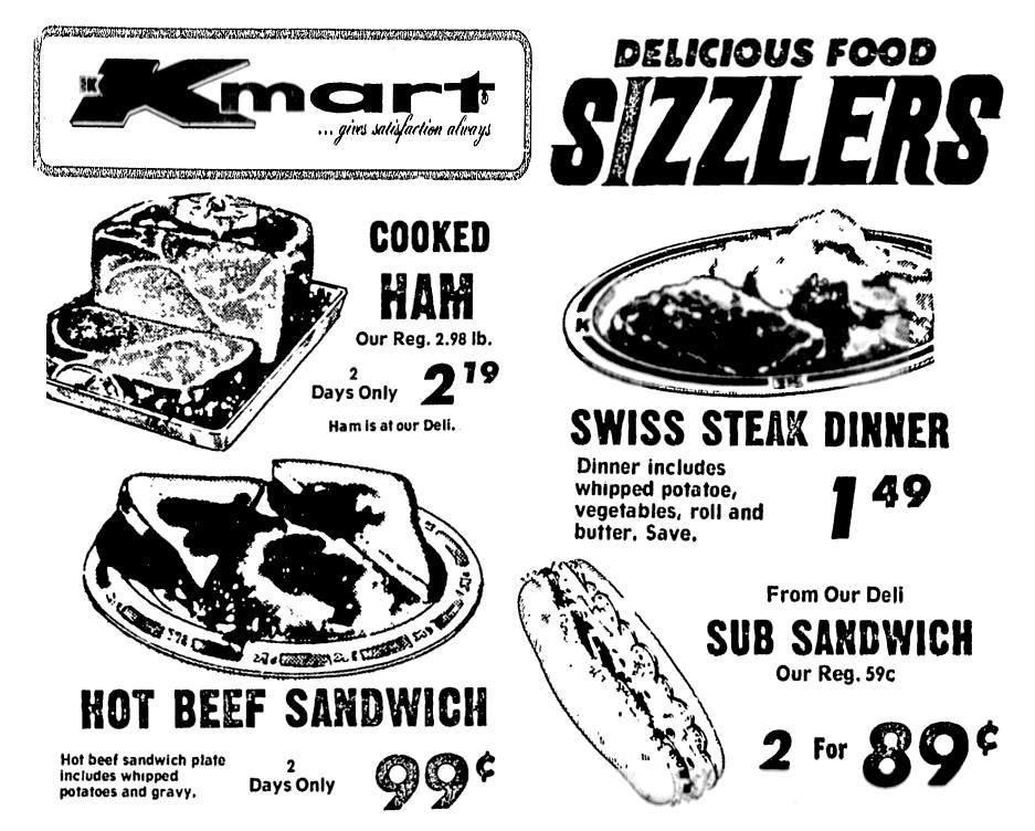 Kmart Grill & Deli December 1976 r/VintageMenus