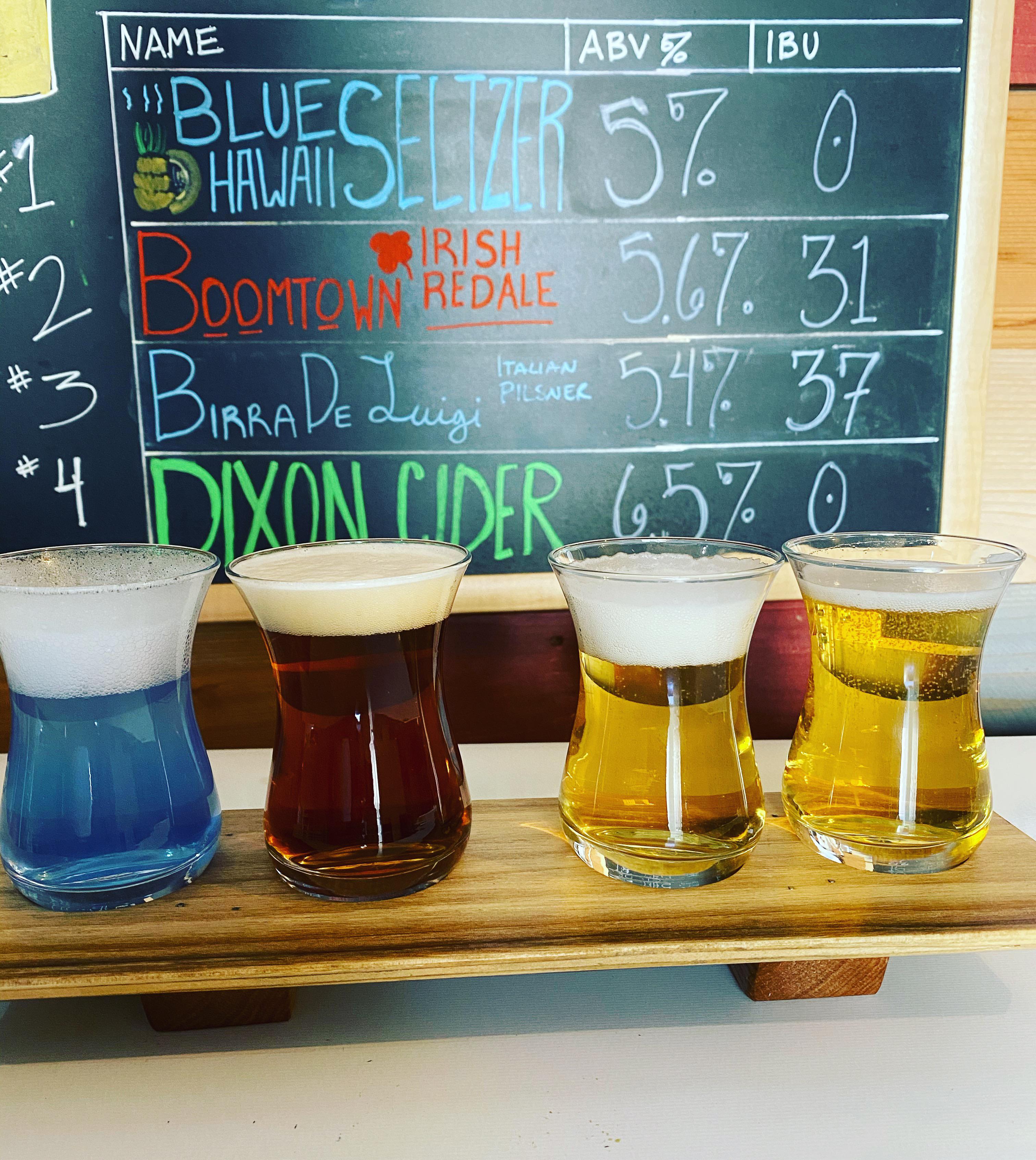 Homebrewed beer flight board r/beerporn