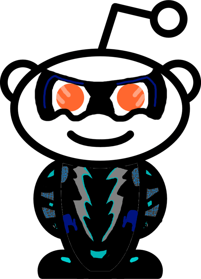 Super Rough Really Bad Black Lightning Snoo. How would you design the
