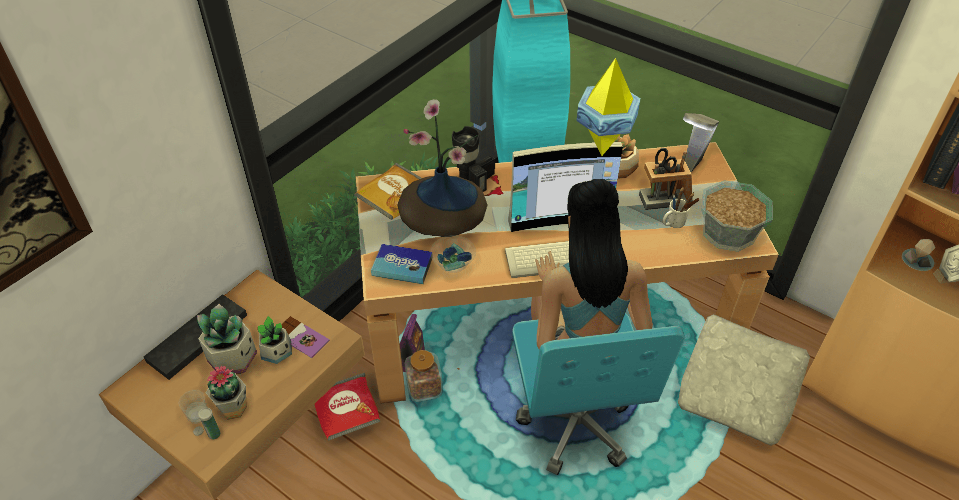 I love to clutter. This way I don't feel so bad about how my real life