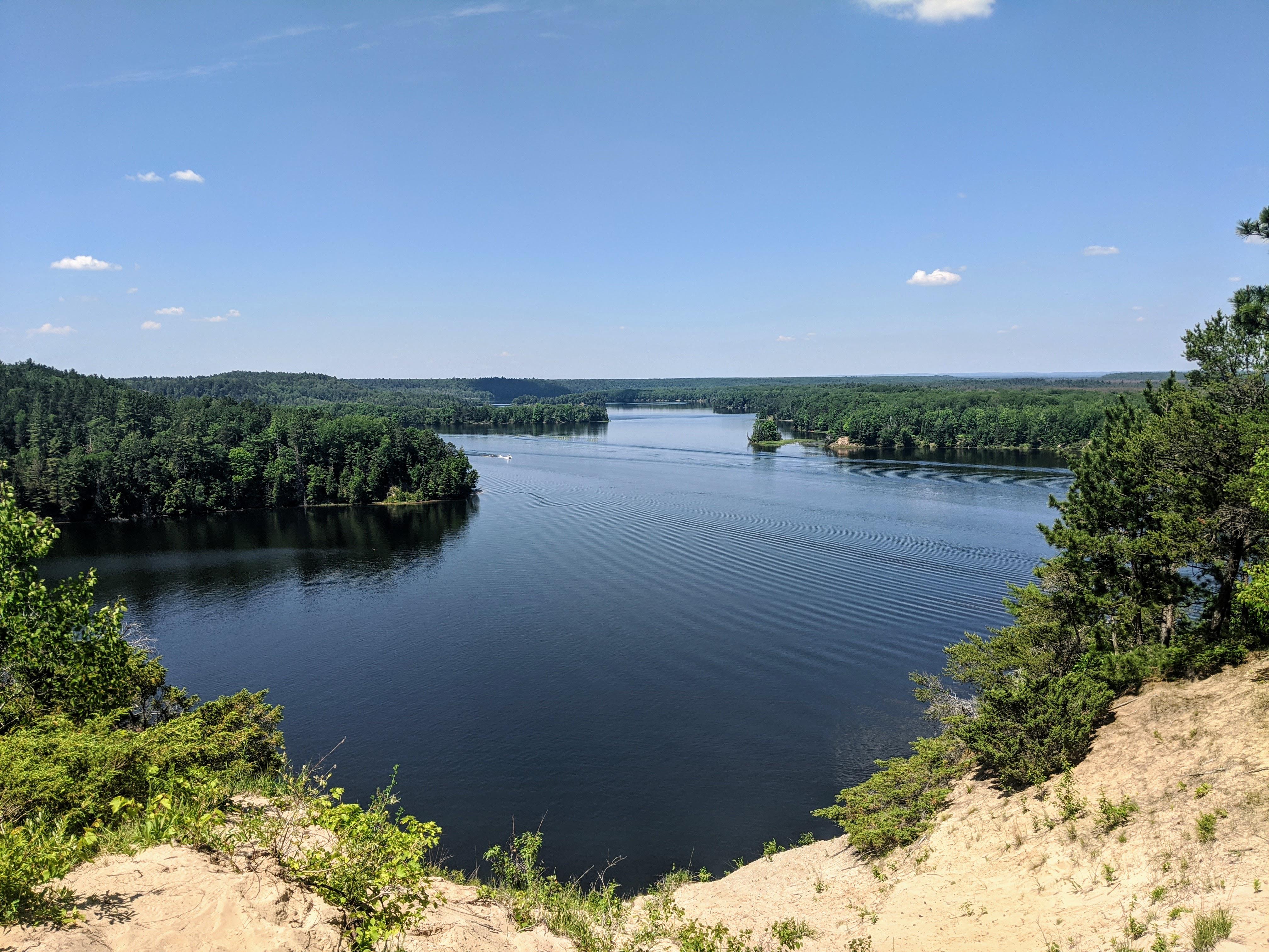 View off the Highbanks Trail in Huron National Forest. r