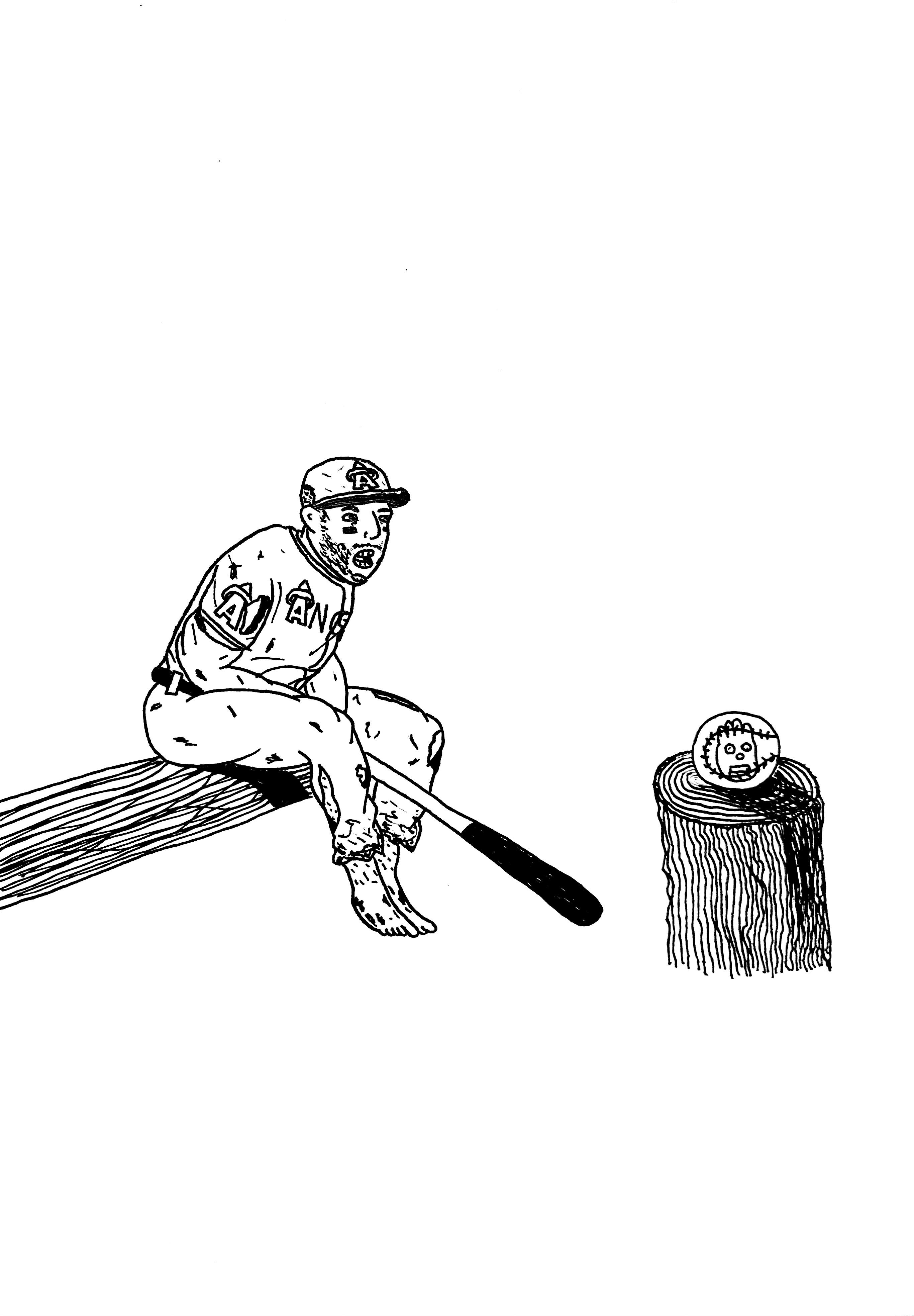 835 best Drawing Mike Trout images on Pholder Baseball