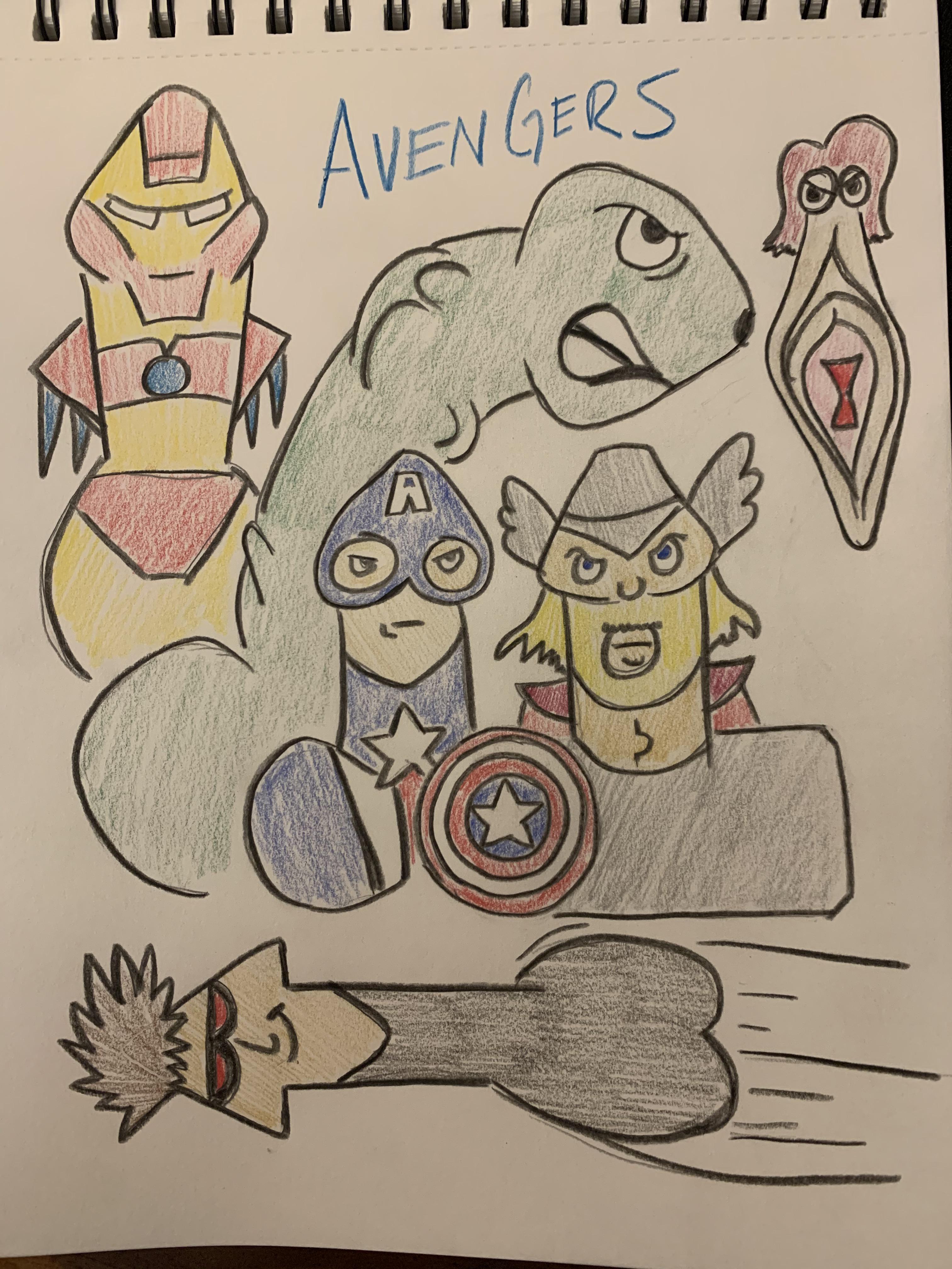 I started drawing daily abuse of COVID, my buddies asked for some original penis drawings USMC