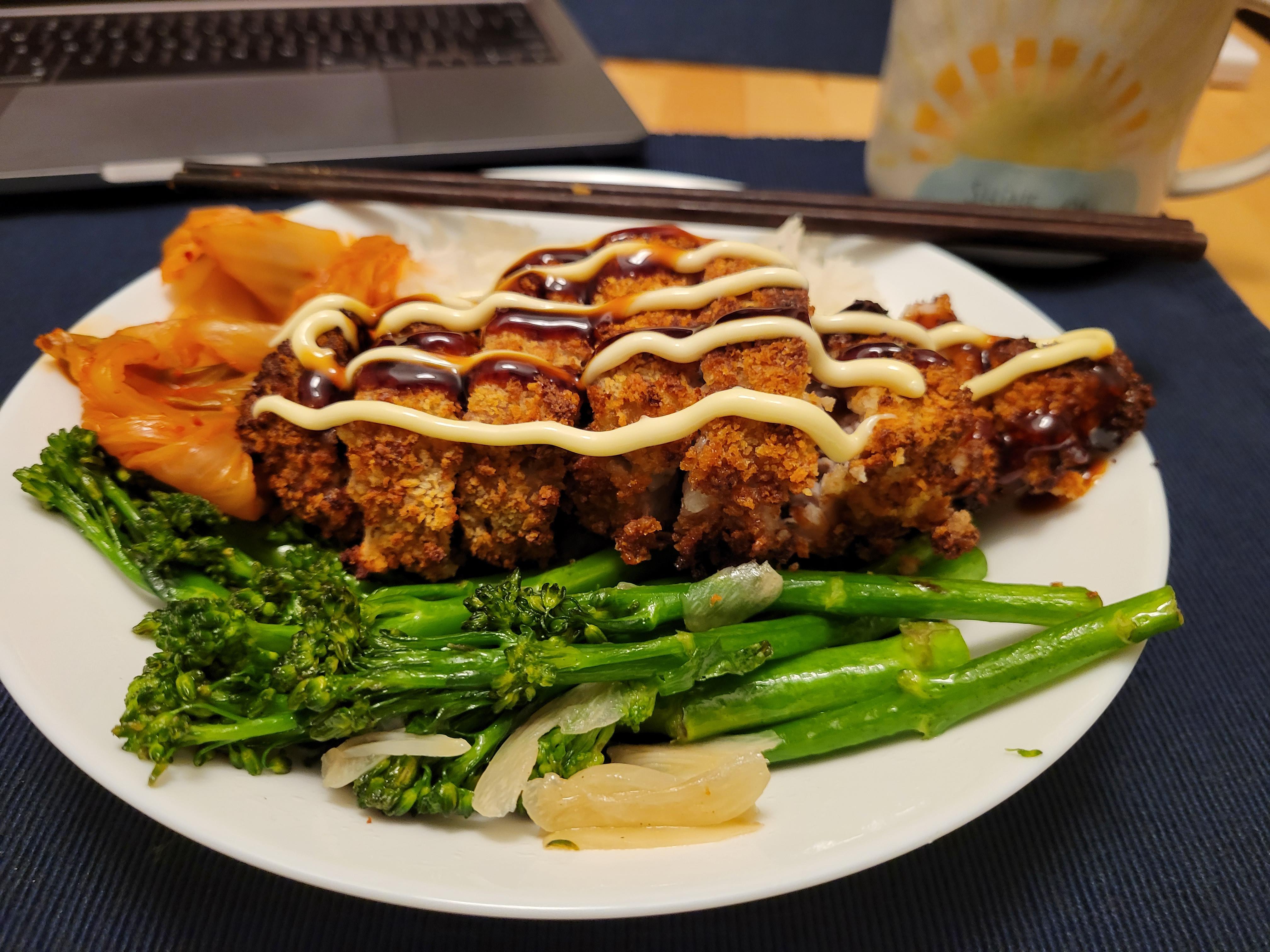 Airfried tonkatsu pork yields the best crunch! r/airfryer