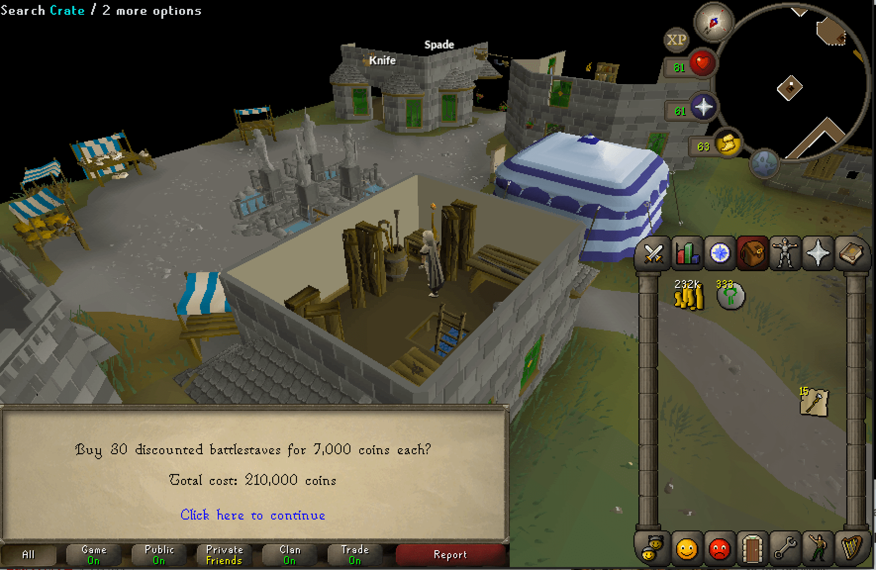 TIL that you can claim battlestaves upstairs r/2007scape