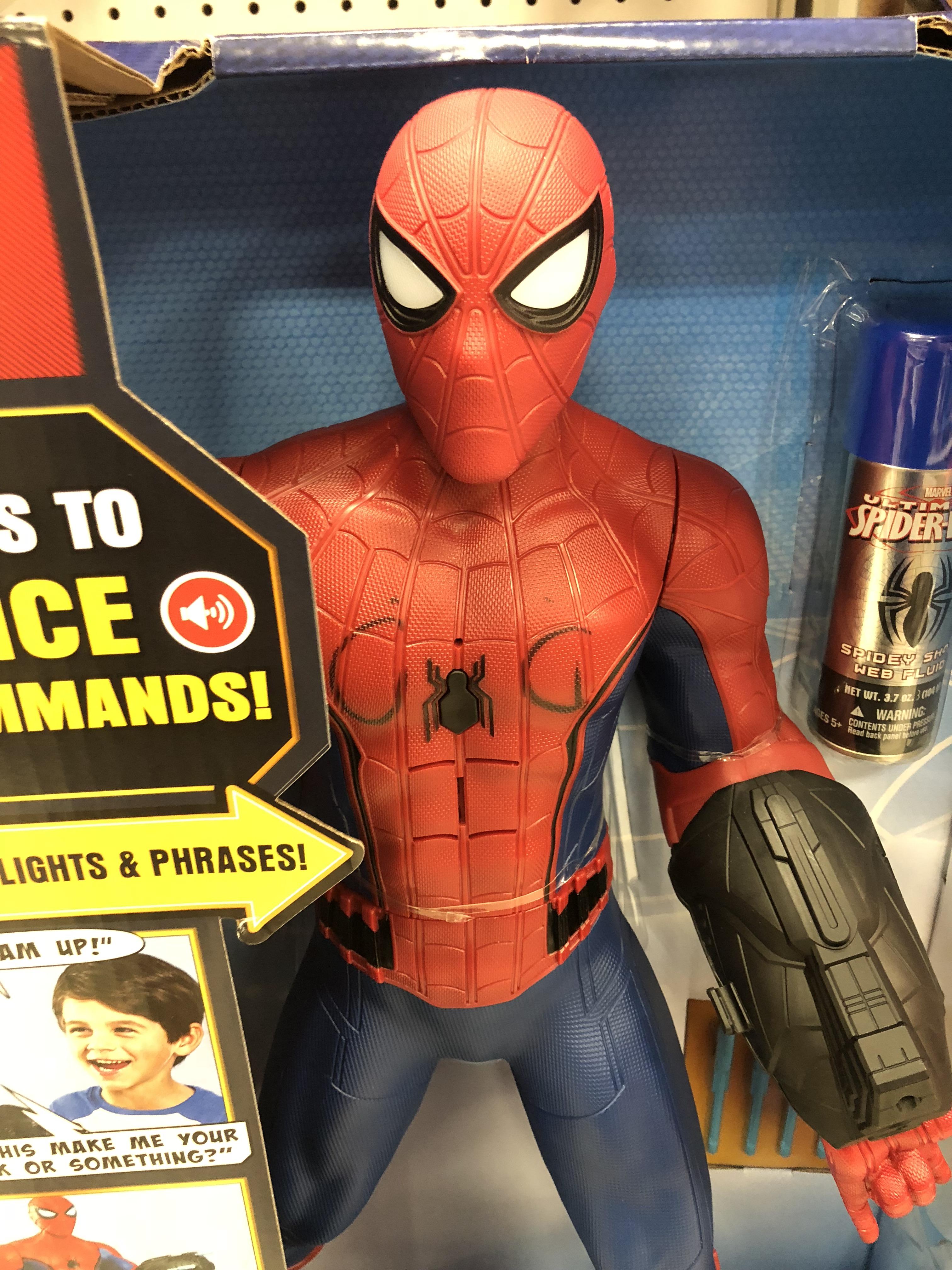 You tagged this Spiderman toy at Target r/trashy