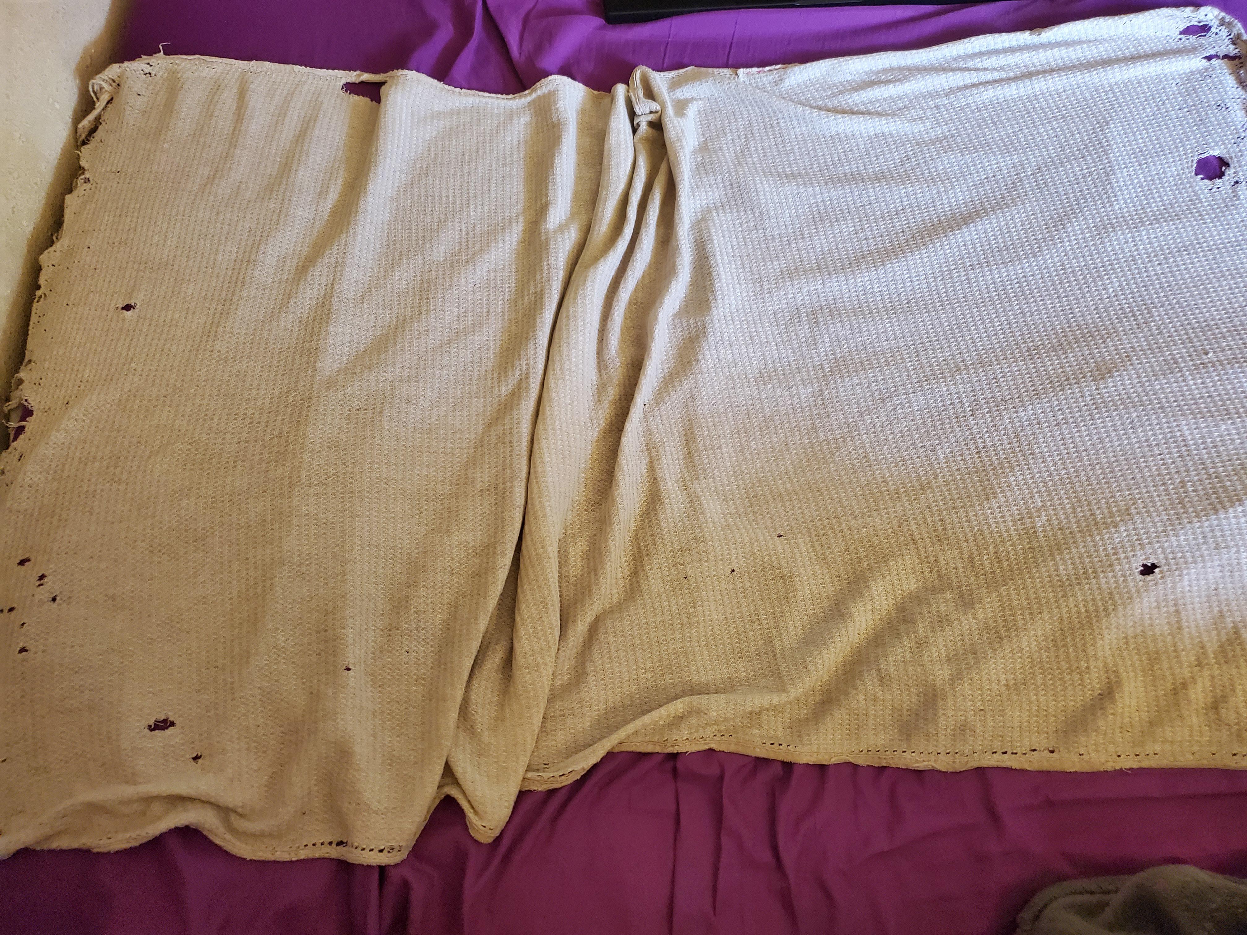 How can I repair my two childhood baby blankets and still keep them as