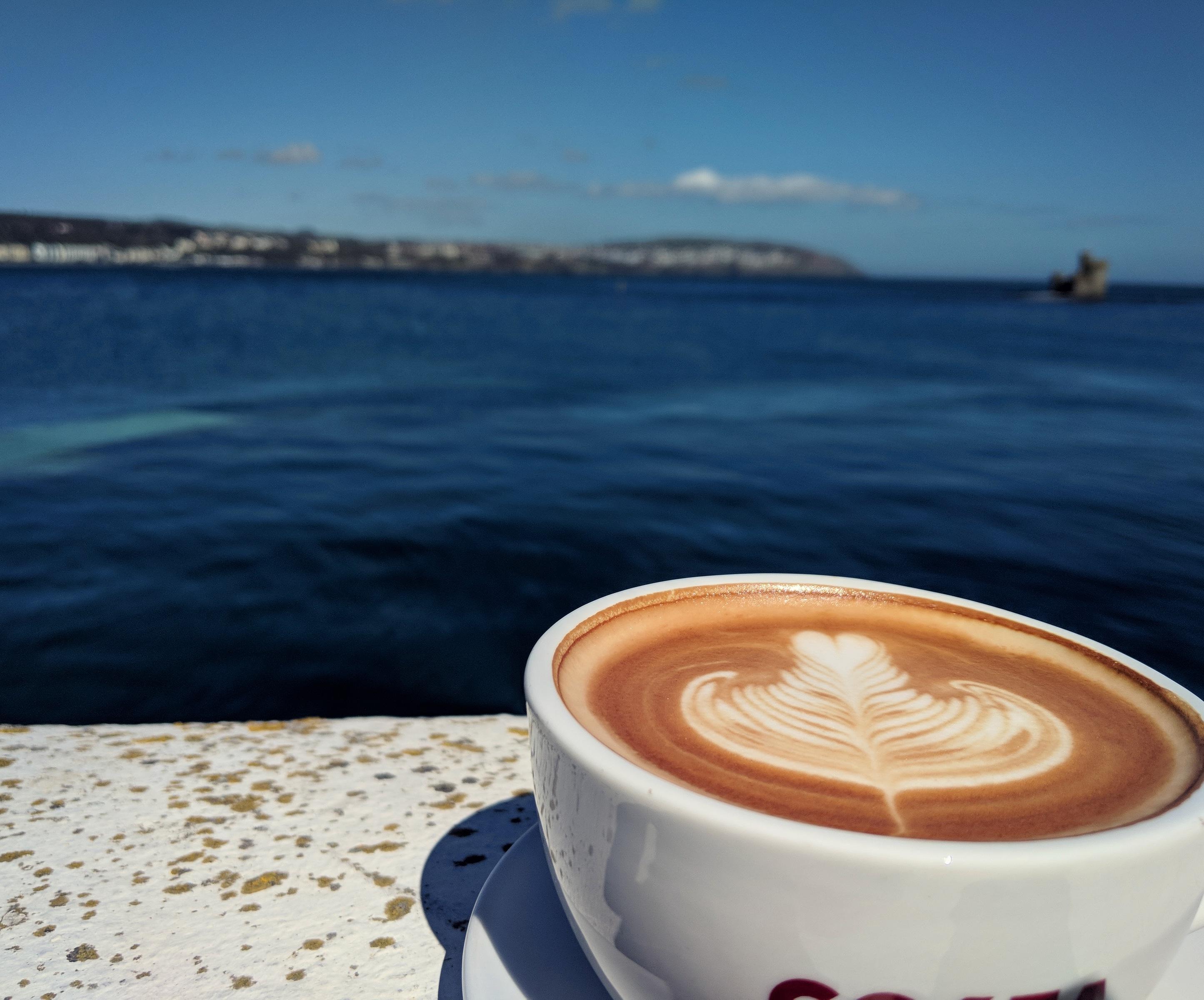 Perks of making coffee by the ocean r/barista