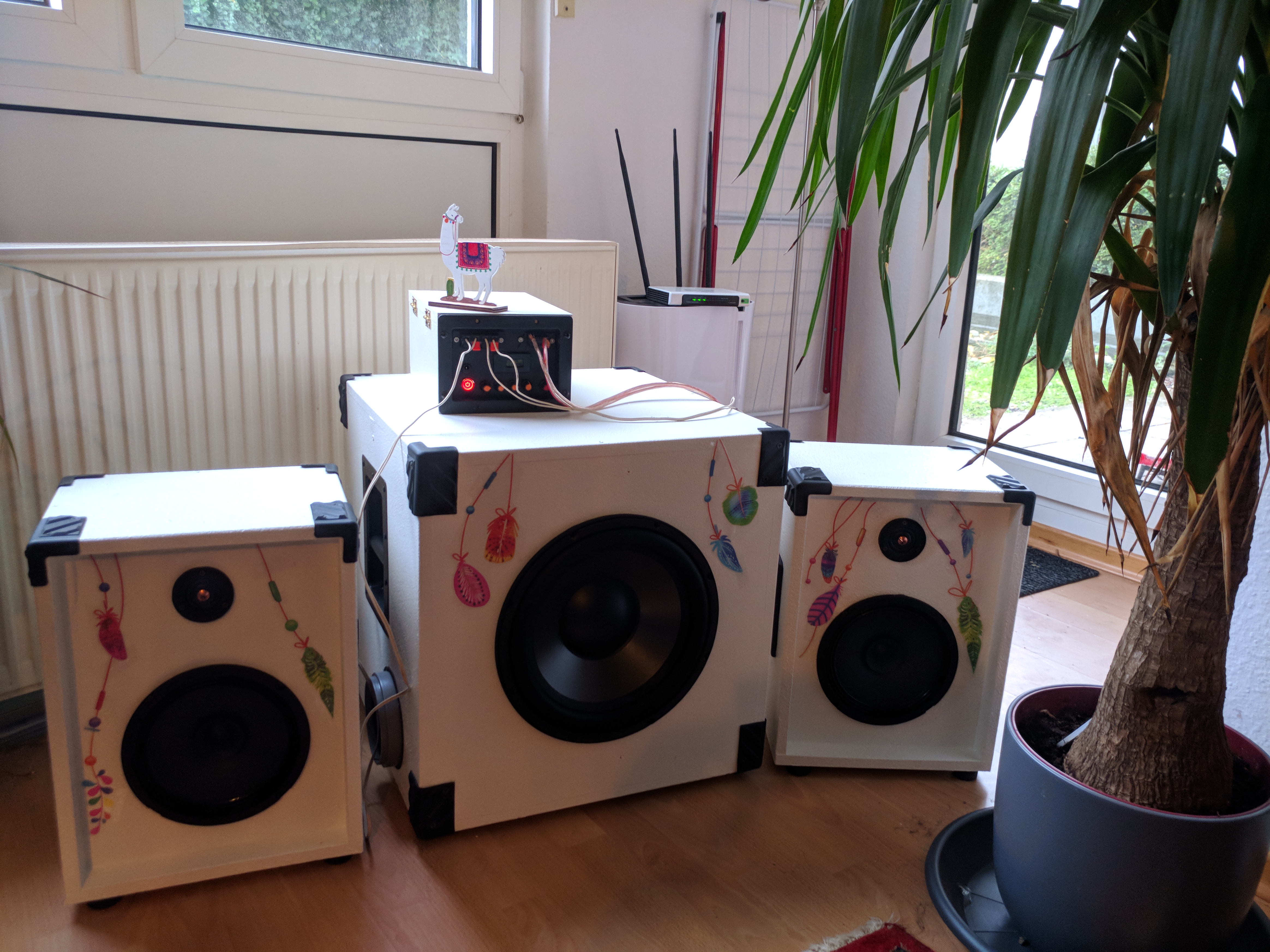 My "portable"/ batterypowered speaker system for outdoor DJing r