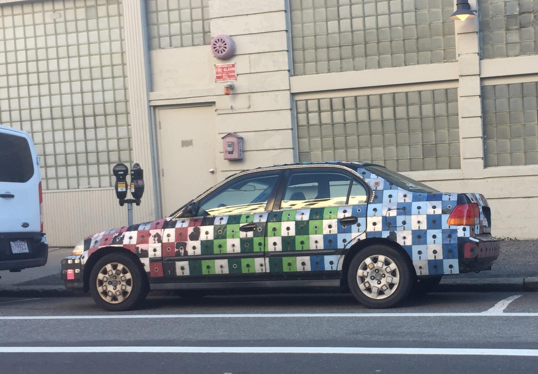 Floppy Disk Car Spotted in Cambridge r/Shitty_Car_Mods