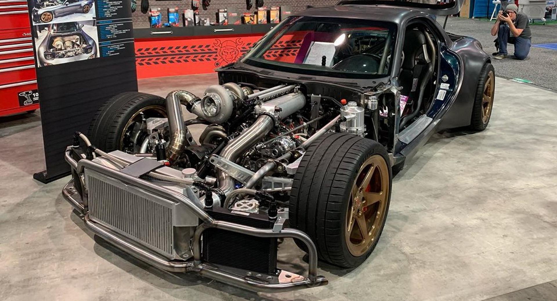 Rob Dahm’s AWD, Billet Turbo 4 Rotor RX7 capable of 2000 hp. r