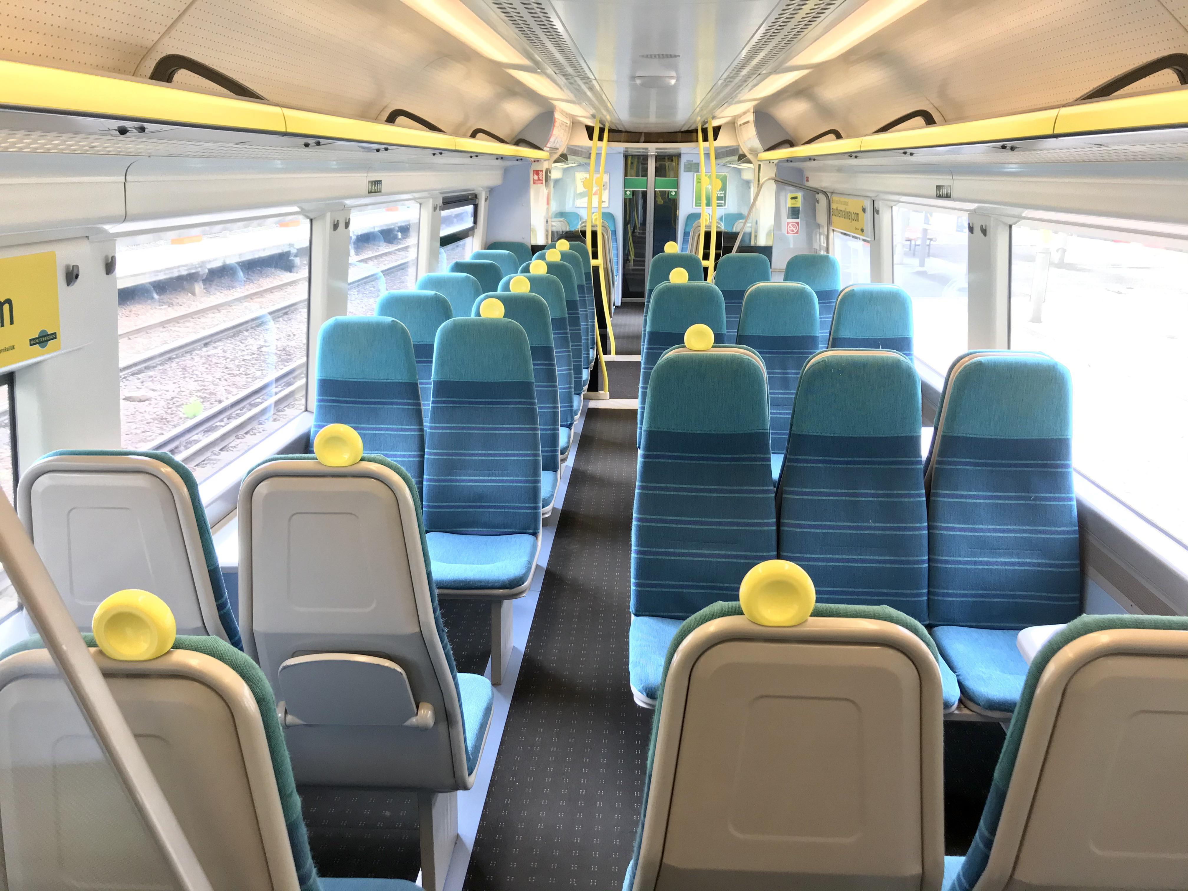 Standard Class Interior of a British Rail Class 377 377/2 Bombardier